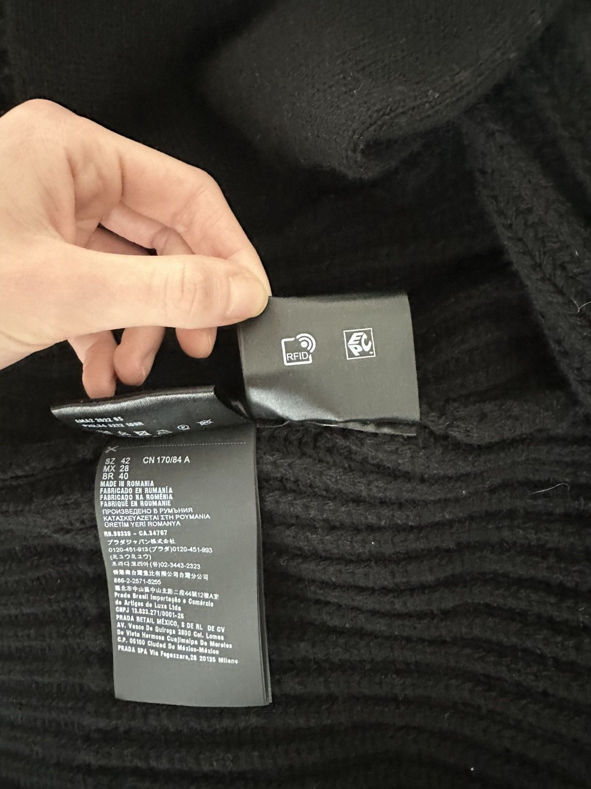 Prada Prada Re-Nylon Knit Jacket with Hood – Zip-Up – Size IT 42 Size M / US 6-8 / IT 42-44 - 7 Thumbnail