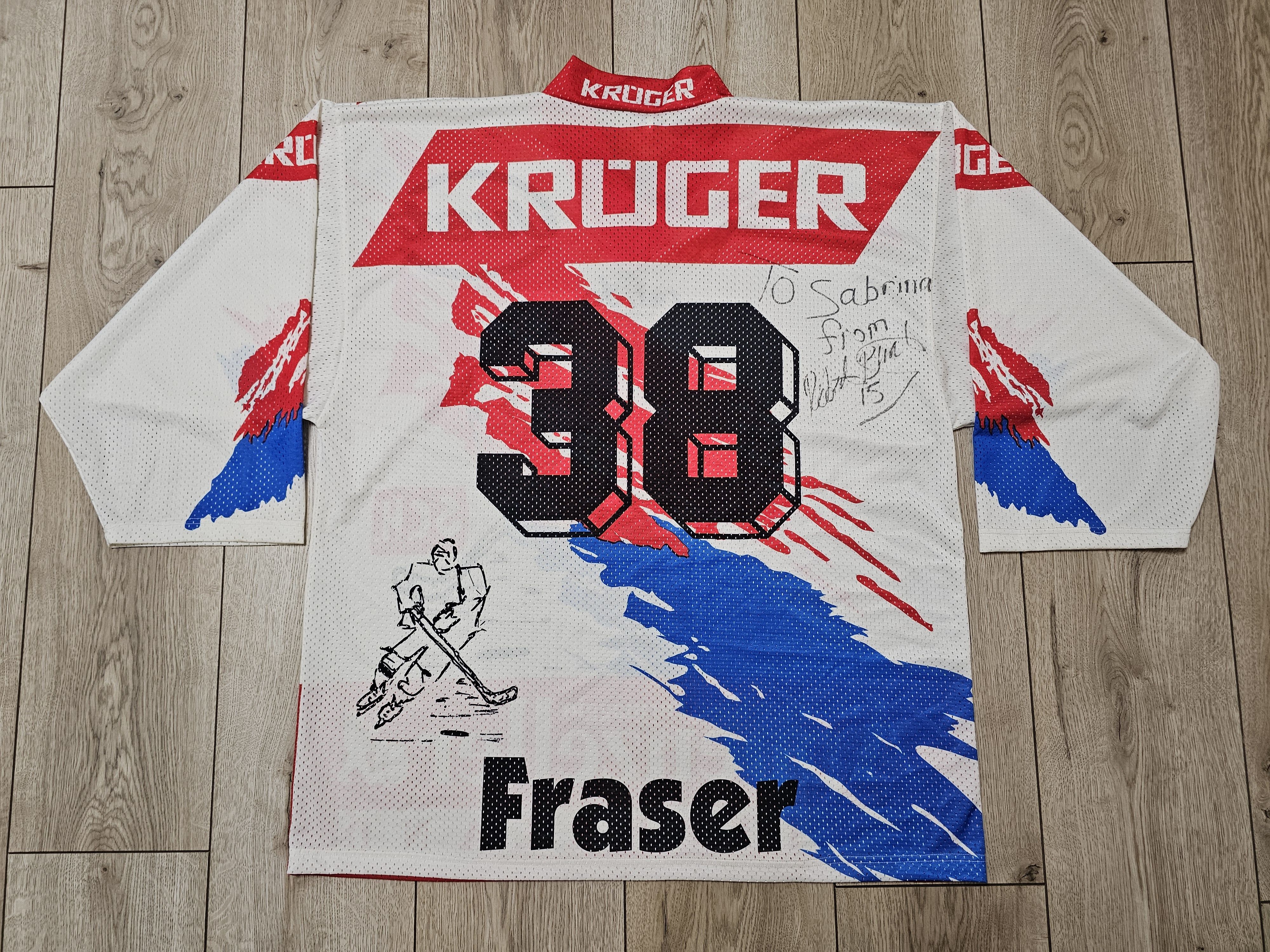 Vintage SC HERISAU 1997 HOCKEY JERSEY SIGNED BINET SWITZERLAND Size US L / EU 52-54 / 3 - 2 Thumbnail