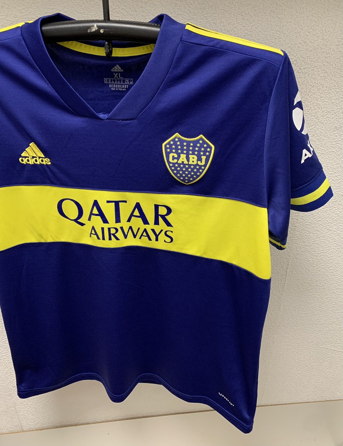 Adidas Boca Juniors CABJ soccer jersey Xl Qatar airways Size US XL / EU 56 / 4 - 4 Thumbnail