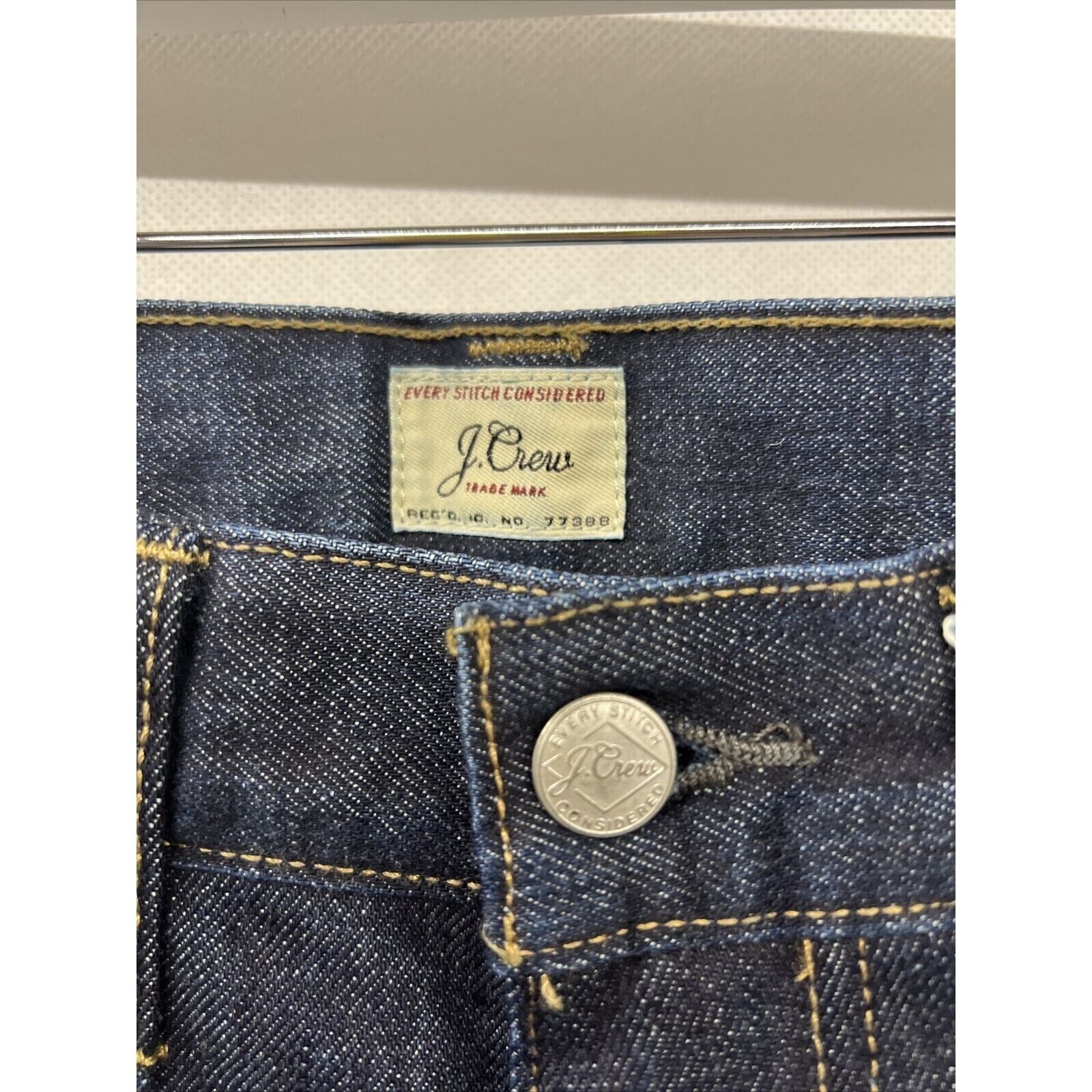 J.Crew NEW 30x30 J.Crew 484 Slim-Fit Cotton Jeans Resin Rinse Dark Size US 30 / EU 46 - 7 Thumbnail