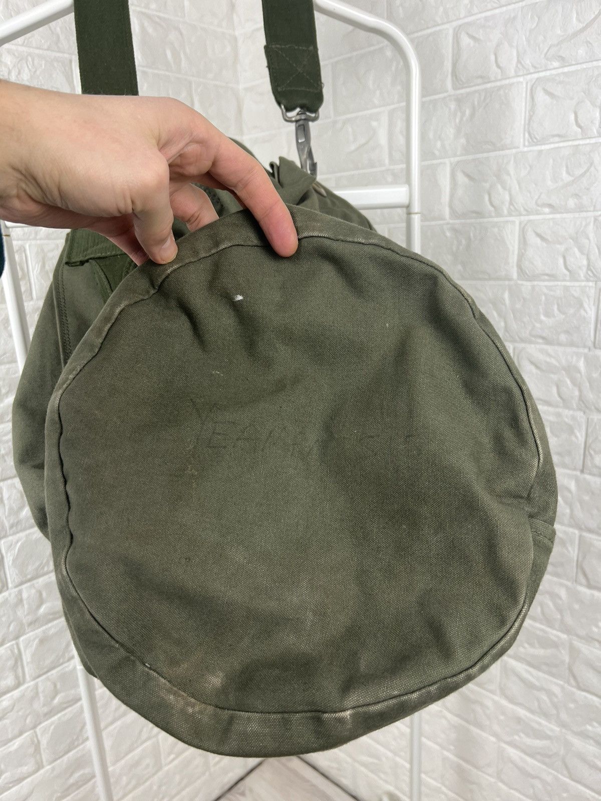 Vintage Vintage 1970s 70s US Military Canvas Bag Shoulder Strap Army Size ONE SIZE - 19 Thumbnail
