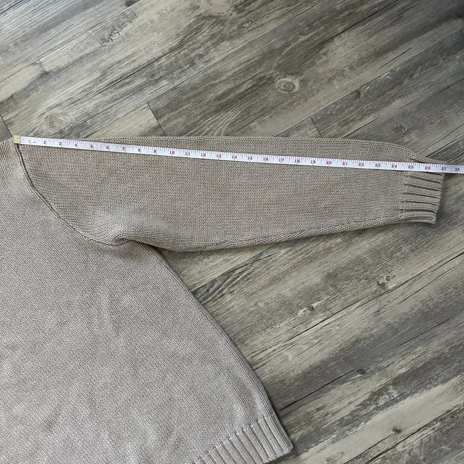 Polo Ralph Lauren Vintage Polo Ralph Lauren Beige V-Neck Knitted Sweater Size US XL / EU 56 / 4 - 6 Thumbnail