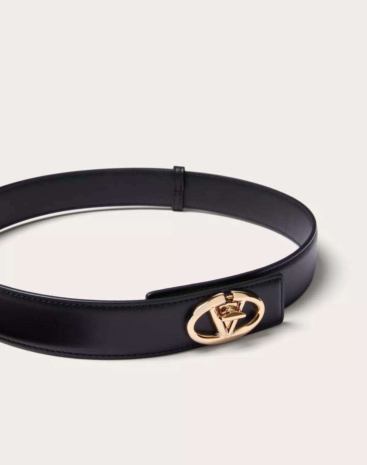 Valentino o1s1wg110426 Size: L / The Bold Edition Calfskin Belt 30mm Size ONE SIZE - 4 Thumbnail