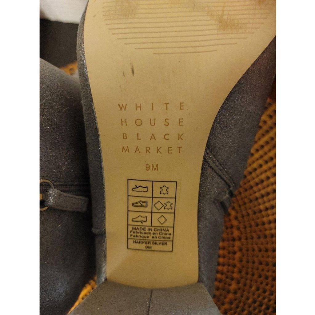 White House Black Market White House Black Market Harper Silver Booties Size 9 Size US 9 / IT 39 - 7 Thumbnail