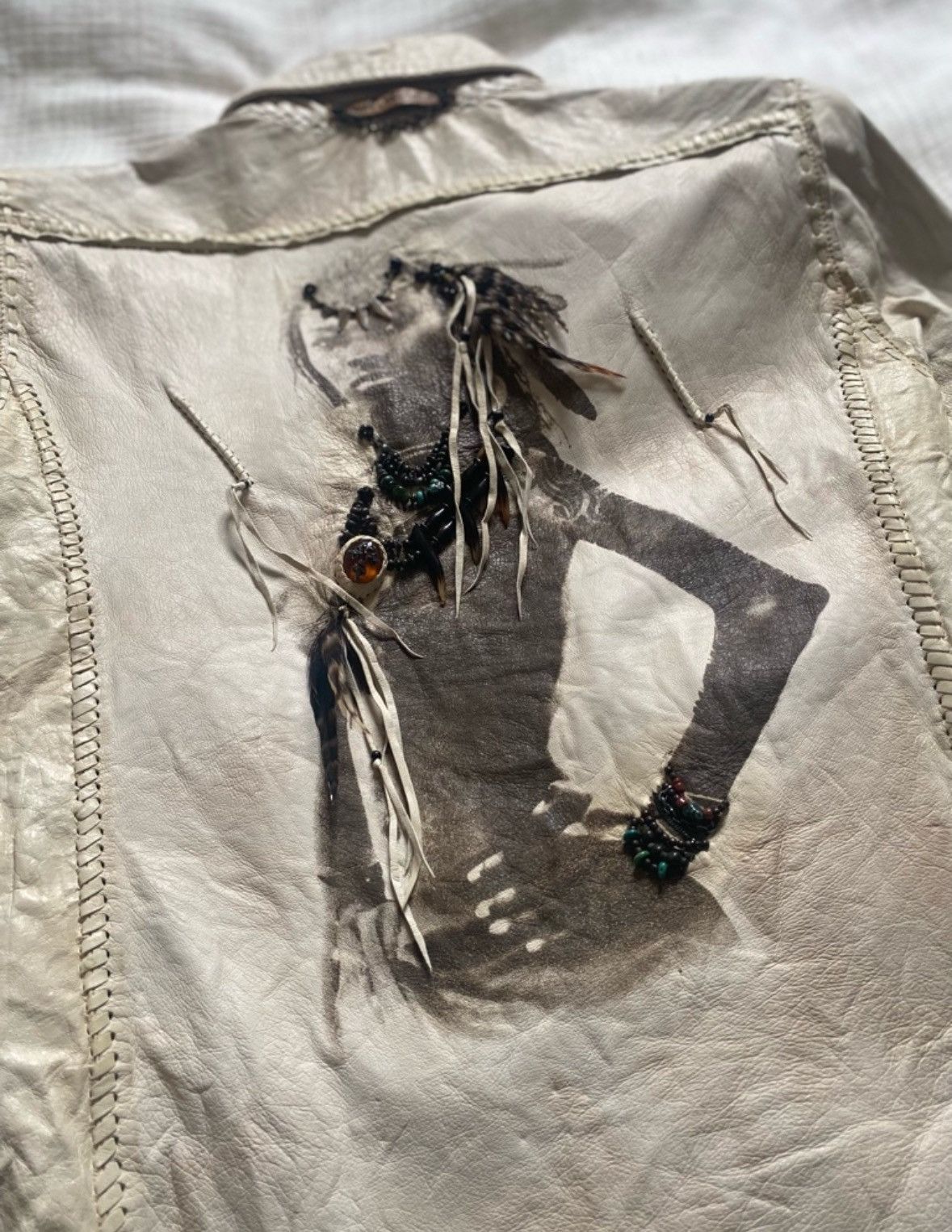 14th Addiction 14th Addiction Early Release Sheepskin Western Shirt Jacket Size US XXS / EU 40 - 4 Thumbnail