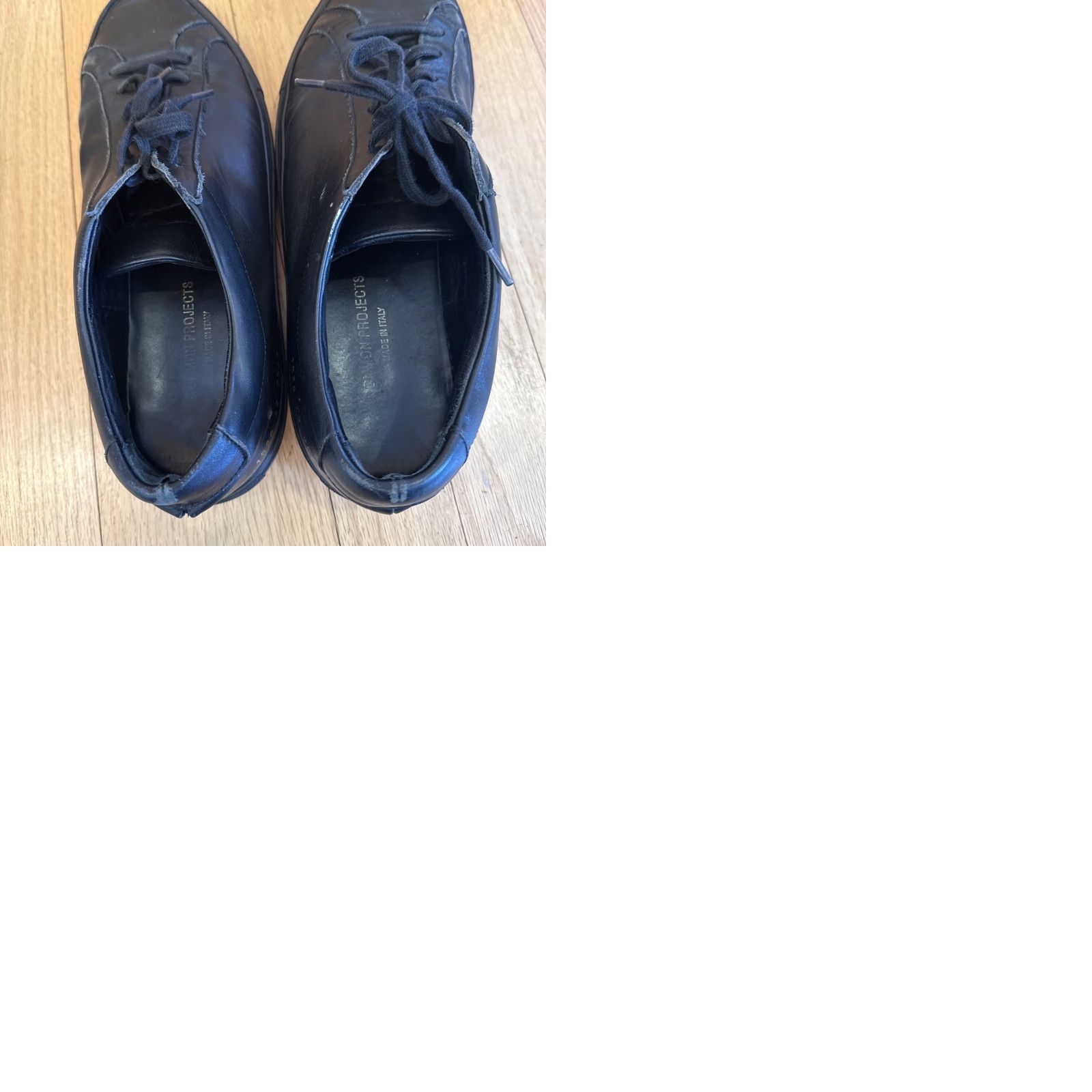 Common Projects COMMON PROJECTS Achilles Leather Black Low Retro Sneakers Men Sz 42 US 9 Size US 9 / EU 42 - 9 Thumbnail