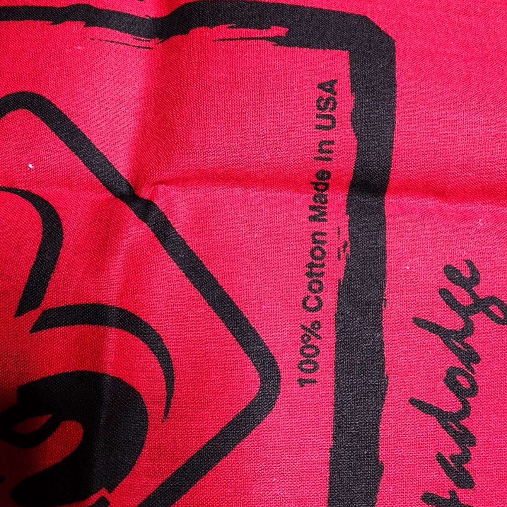 Alife VINTAGE Dodge Ram Bandana Scarf Male 90s 100% Cotton Red Grab Life By The Horns USA Truck Car Pattern - Mens Bandana 20x20 Size ONE SIZE - 3 Thumbnail