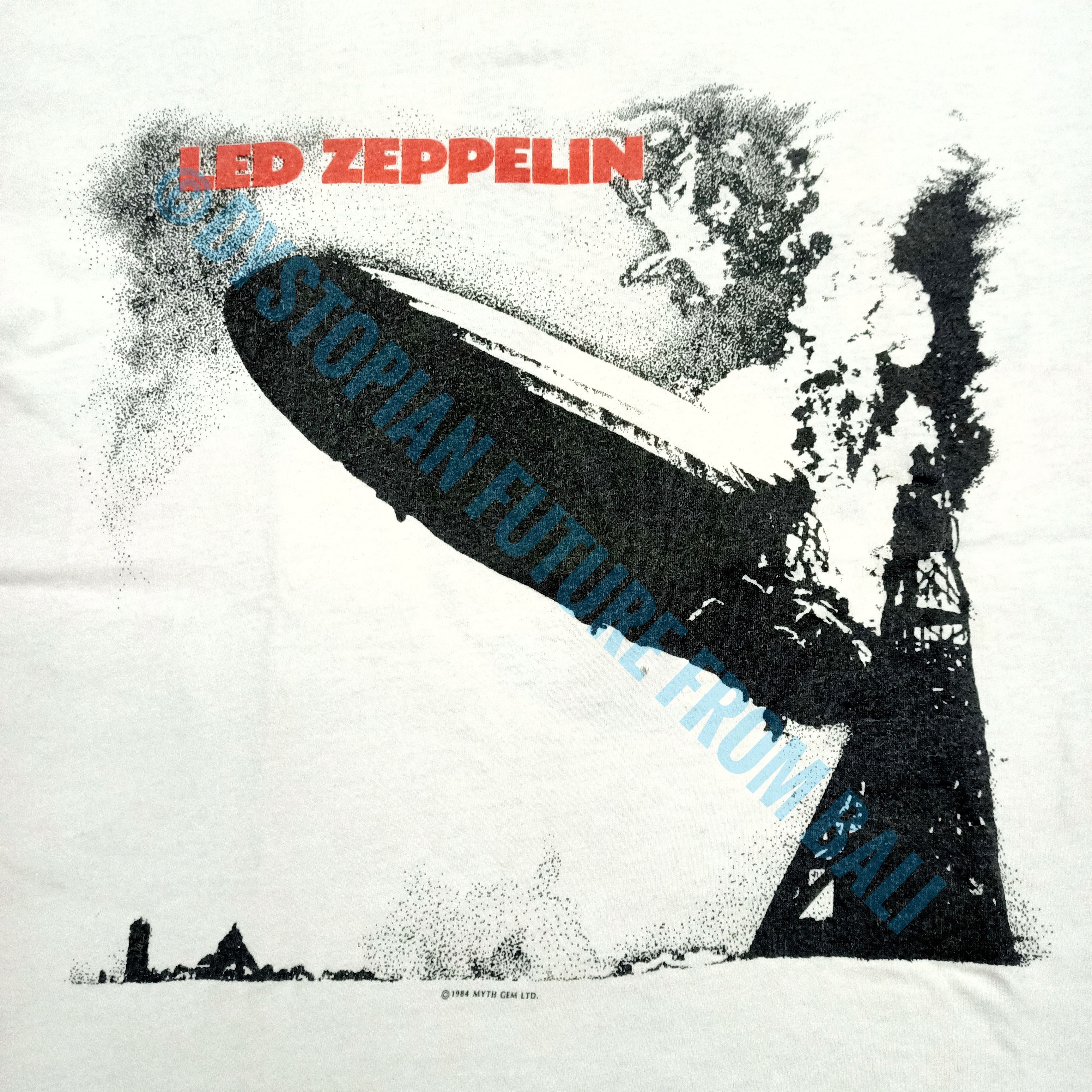 Led Zeppelin Vintage 1984 Led Zeppelin Band T-shirt Size US L / EU 52-54 / 3 - 3 Thumbnail