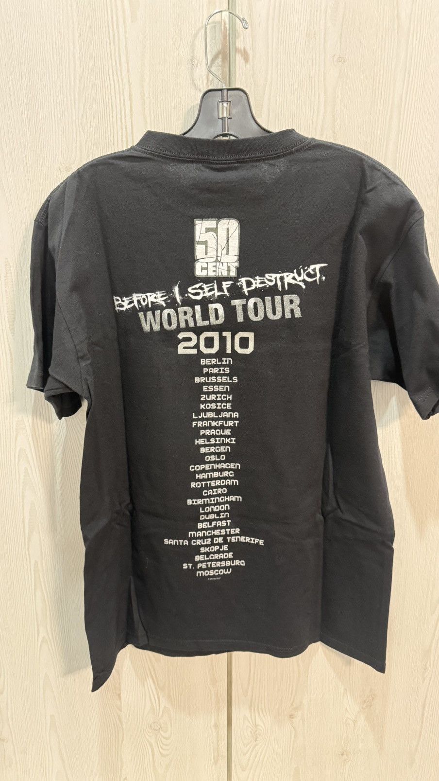 Vintage 50 Cent Before I Self Destruct World Tour 2010 Tee Sz Large Size US L / EU 52-54 / 3 - 5 Thumbnail