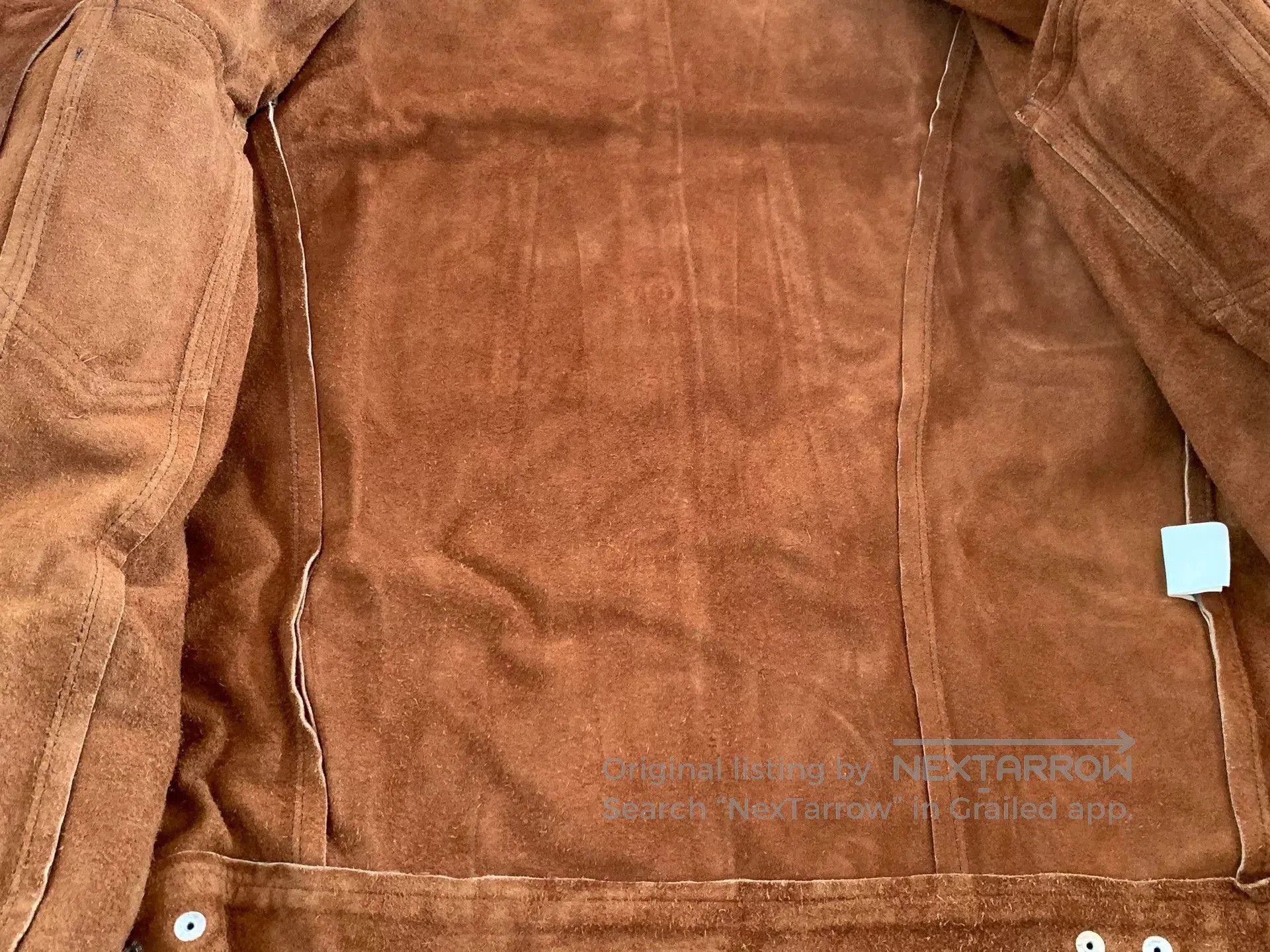 Tenderloin suede jacket with button front and collar. Size US M / EU 48-50 / 2 - 7 Thumbnail