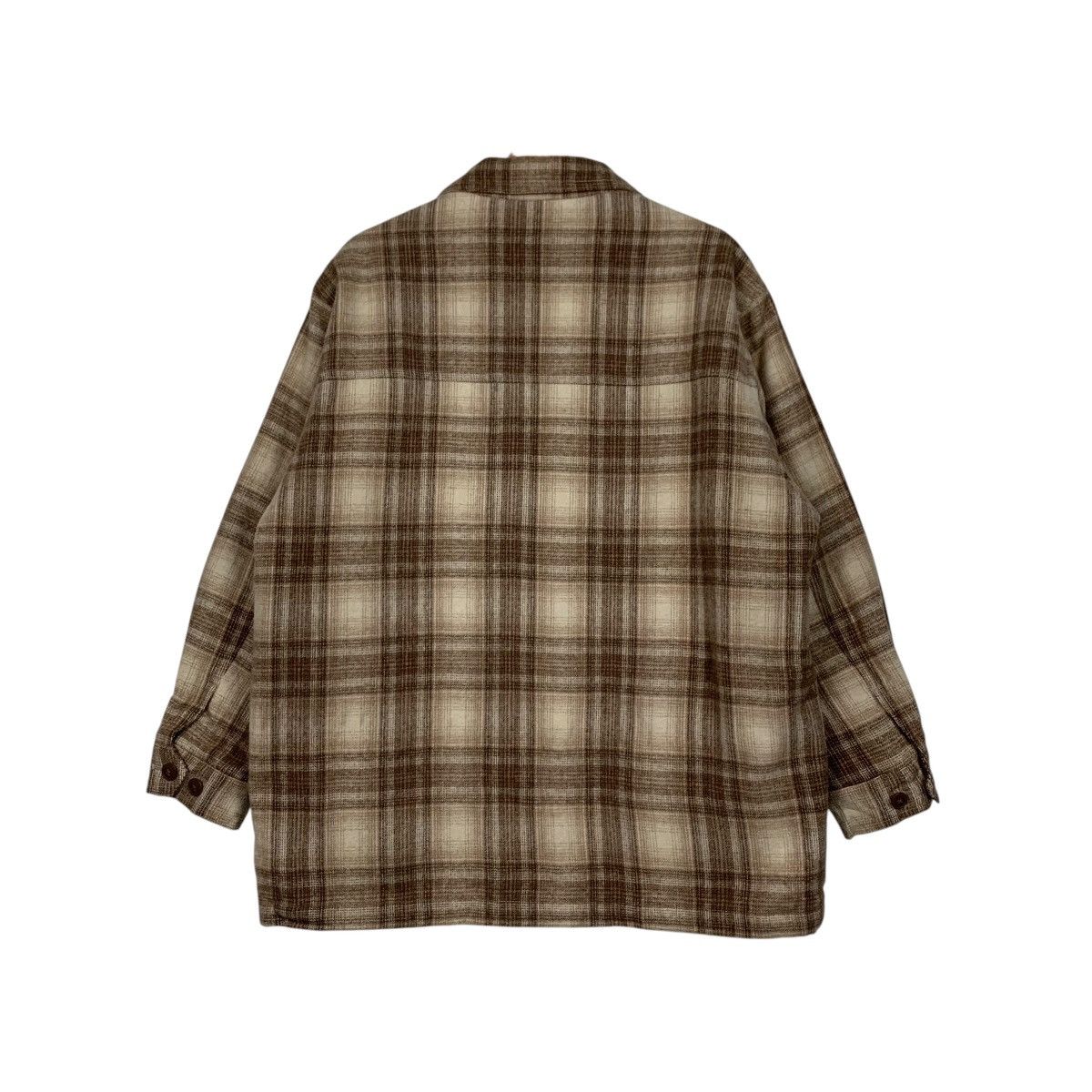 Japanese Brand CROCODILE Checked Four Pocket Flannel Jacket #1662-C74 Size US M / EU 48-50 / 2 - 7 Thumbnail