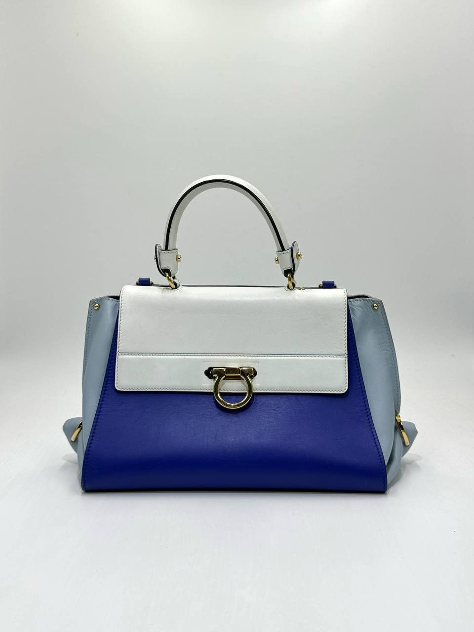 Salvatore Ferragamo Salvatore Ferragamo Medium Sofia Leather Satchel Size ONE SIZE - 2 Thumbnail
