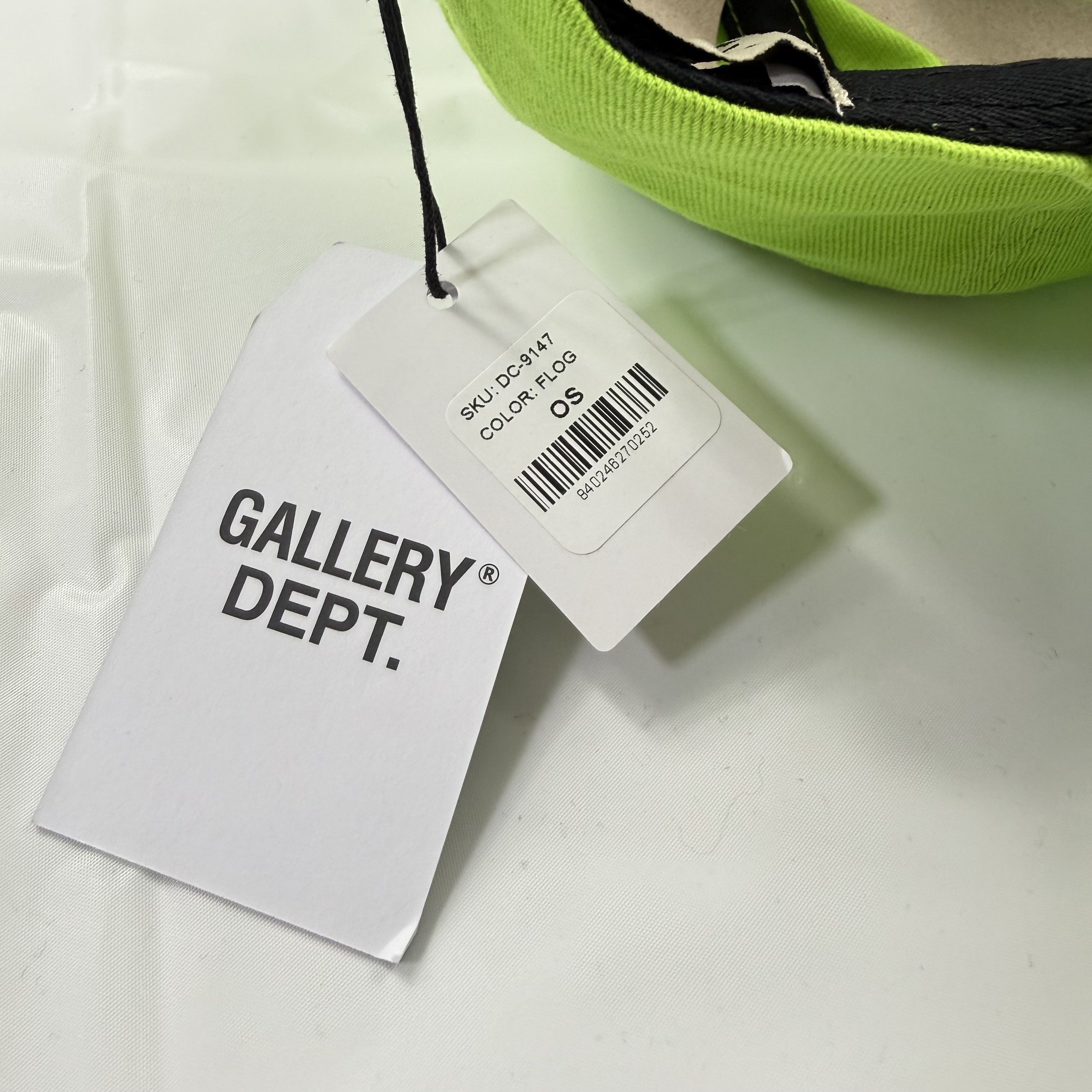Gallery Dept. Gallery Dept. Dept. Logo Hat Fluorescent Green Snapback NEW Size ONE SIZE - 8 Thumbnail
