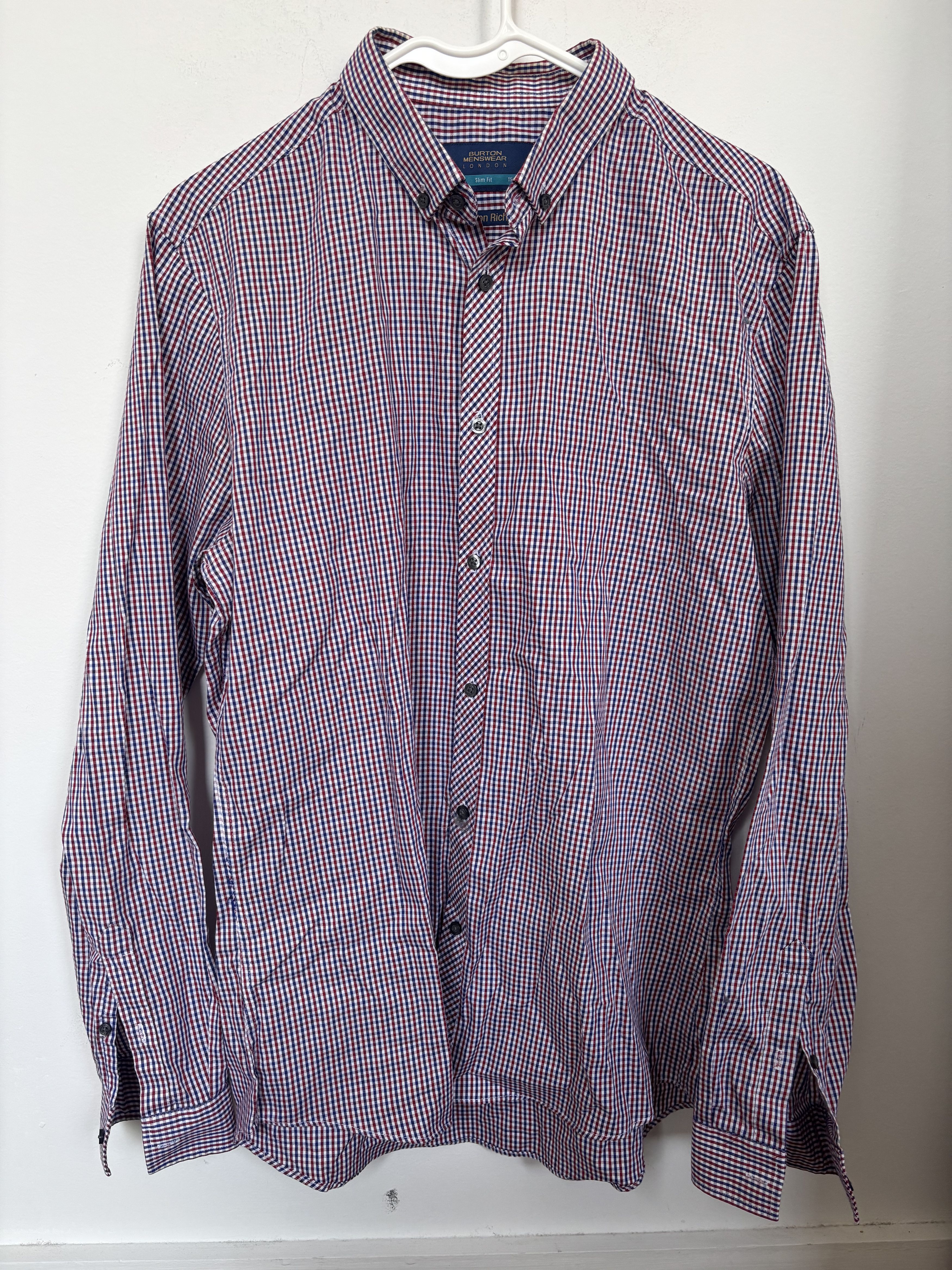 Other Checkered Burton Menswear Slim fit Button Up Size US M / EU 48-50 / 2 - 1 Thumbnail