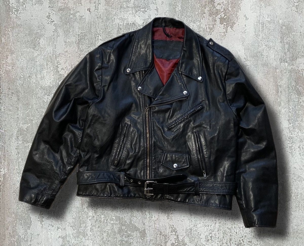 Nice leather jacket vintage 00s motorcycle jacket