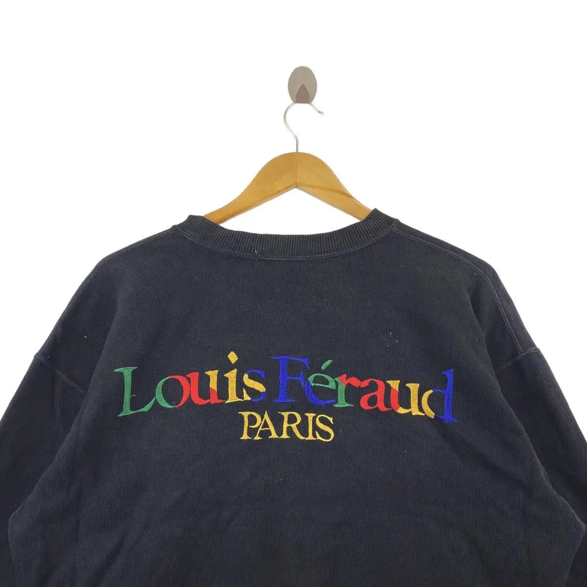 Louis Feraud Vintage LOUIS FERAUD PARIS Embroidered Rainbow Sweatshirt Size L / US 10 / IT 46 - 2 Thumbnail