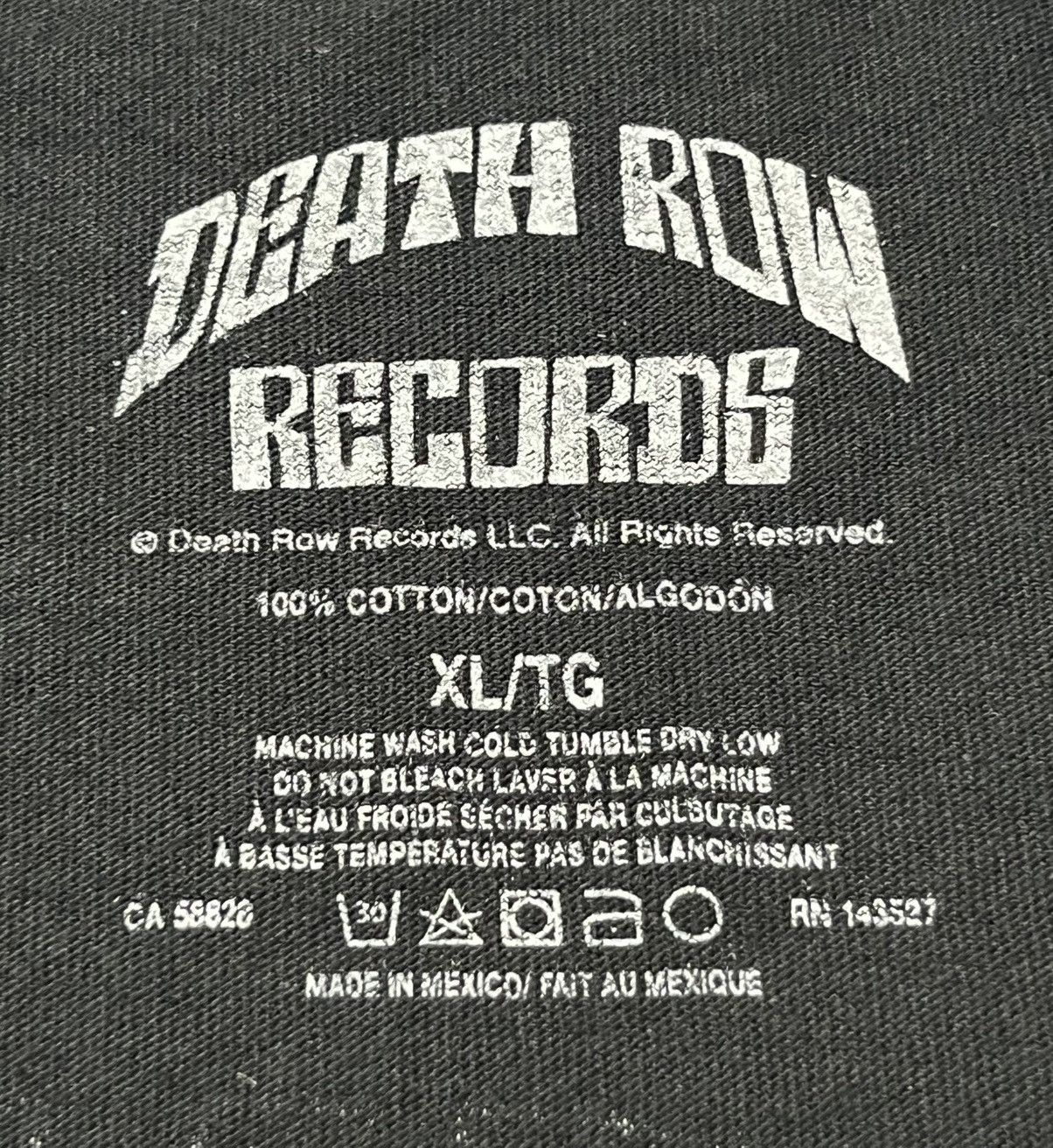 Band Tees Death Row Records Double Sided Print T-Shirt Size US XL / EU 56 / 4 - 4 Thumbnail