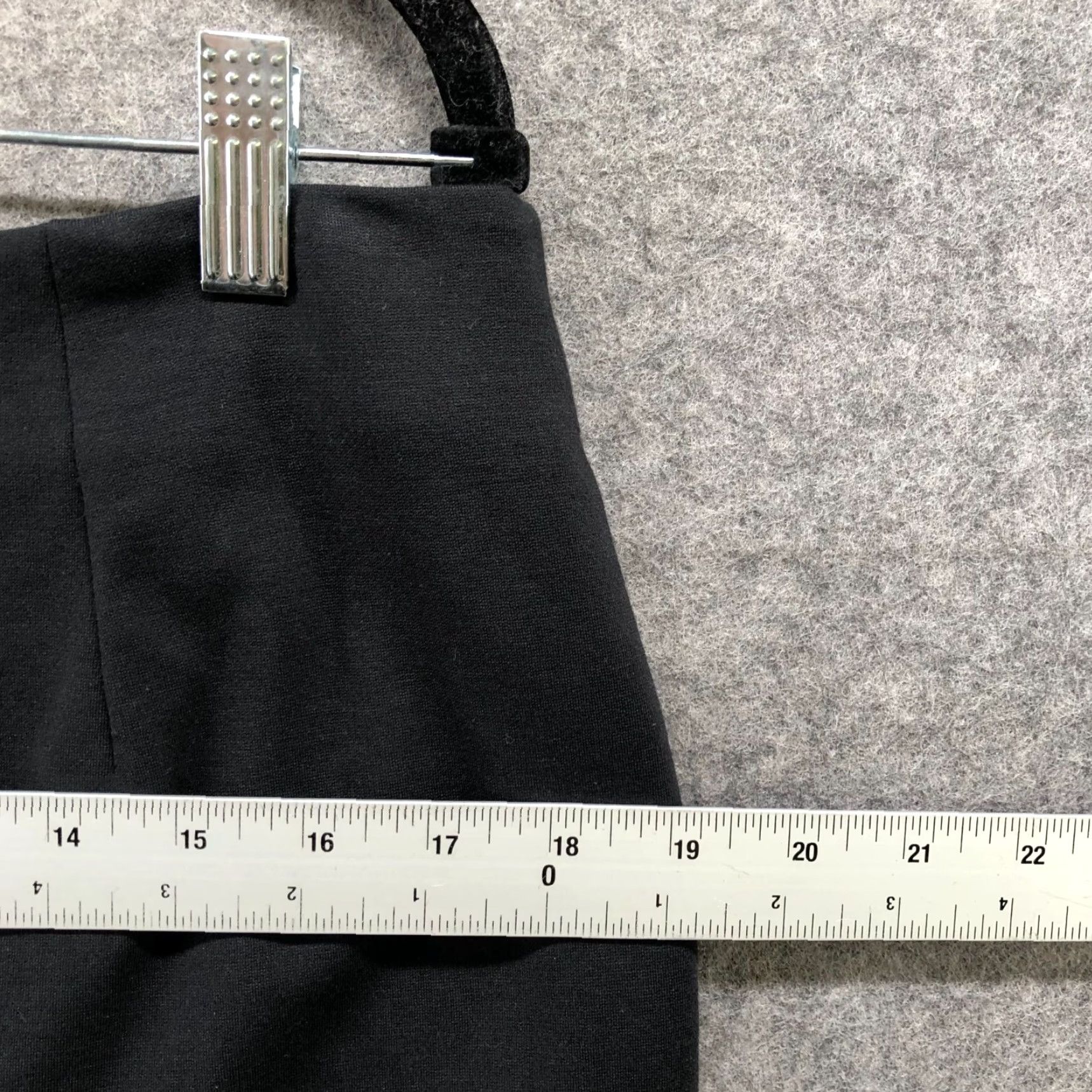 Lands' End VINTAGE Lands' End Womens Pencil Skirt Knitted Knee Length Black Stretch Back Slit Business Formal Workwear Size 32" / US 10 / IT 46 - 7 Thumbnail