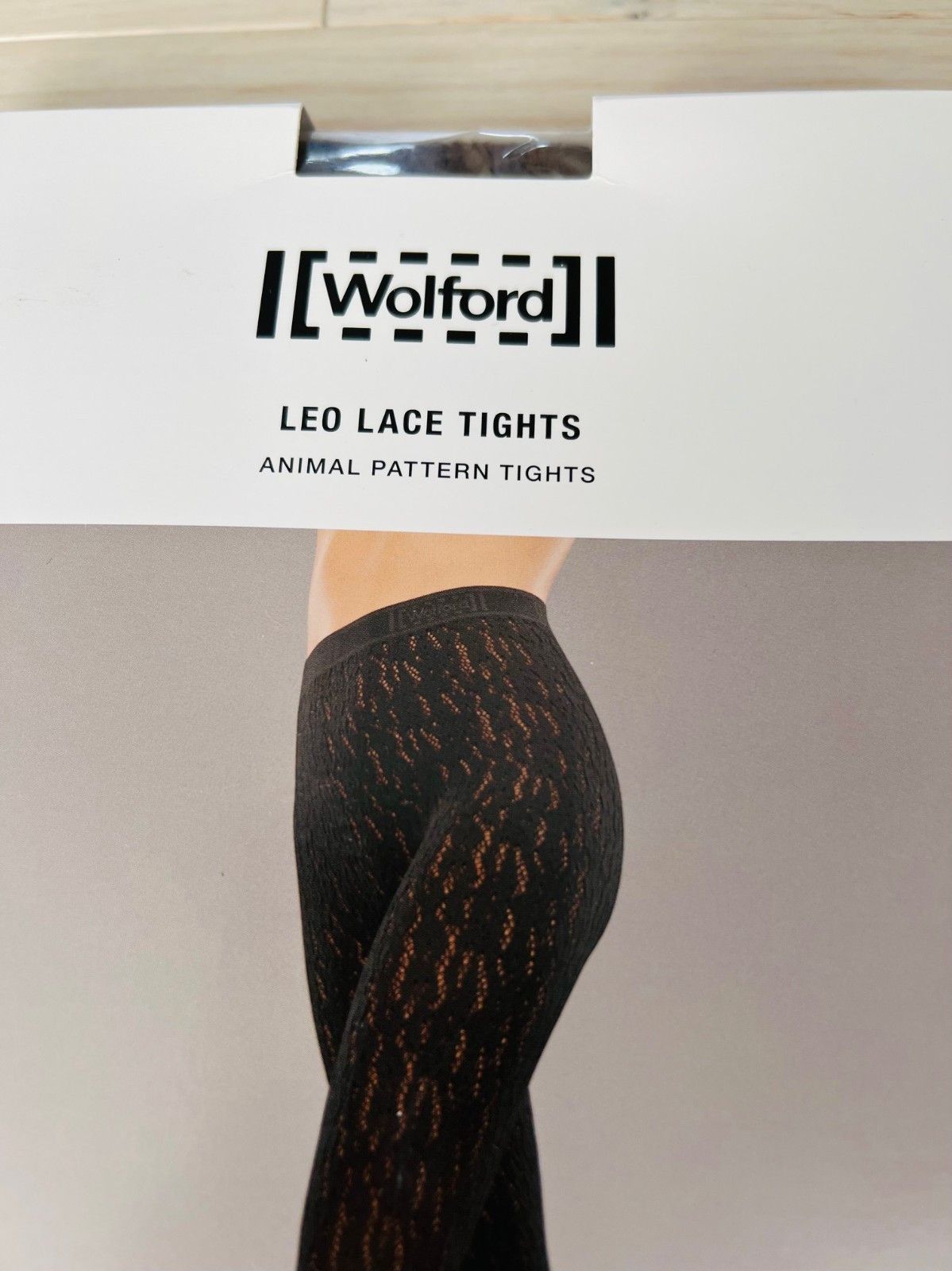 Wolford Wolford 19100 Leo Lace Tights Animal Pattern in Umber ( XS ) Size 24" / US 00 / IT 34 - 2 Thumbnail