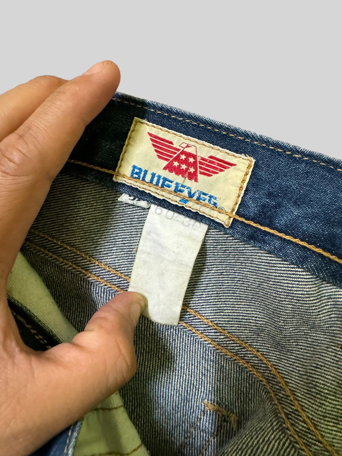 If Six Was Nine Vintage Flared BLUE EYES Scovill Zipper Bell bottom Denim Size US 30 / EU 46 - 13 Thumbnail