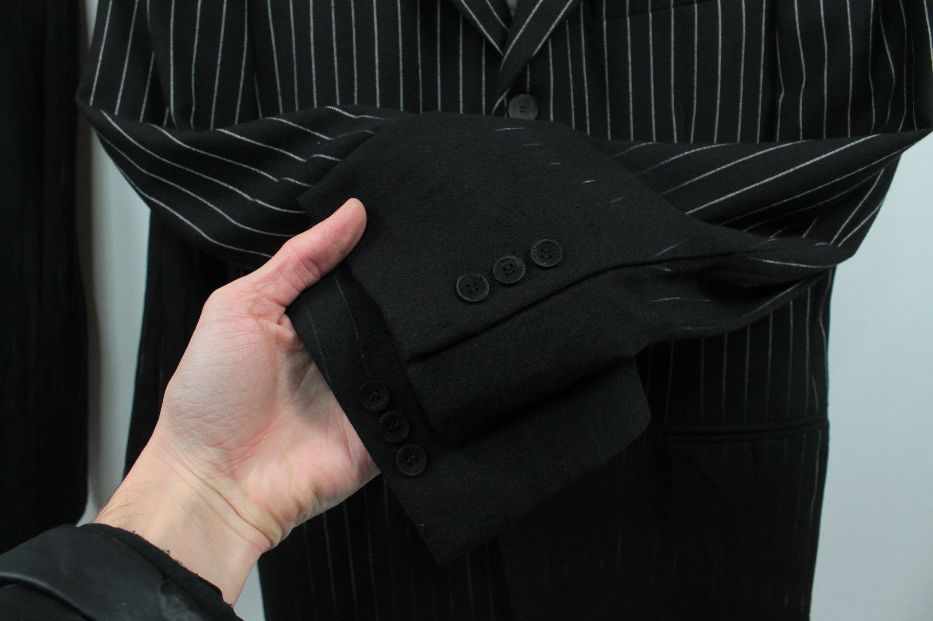 Roberto Cavalli Roberto Cavalli Class Black Striped Wool Formal Women's Suit Size XL / US 12-14 / IT 48-50 - 4 Thumbnail
