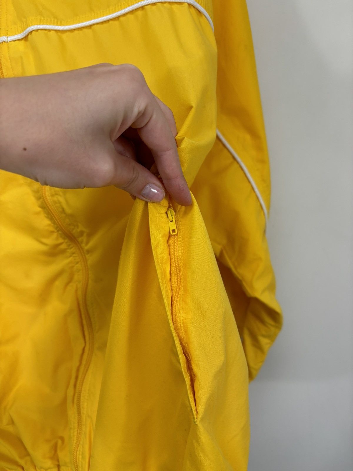 Nike Vintage Nike Y2K Retro Hype Yellow Swoosh Nylon Track Jacket Size US M / EU 48-50 / 2 - 16 Thumbnail