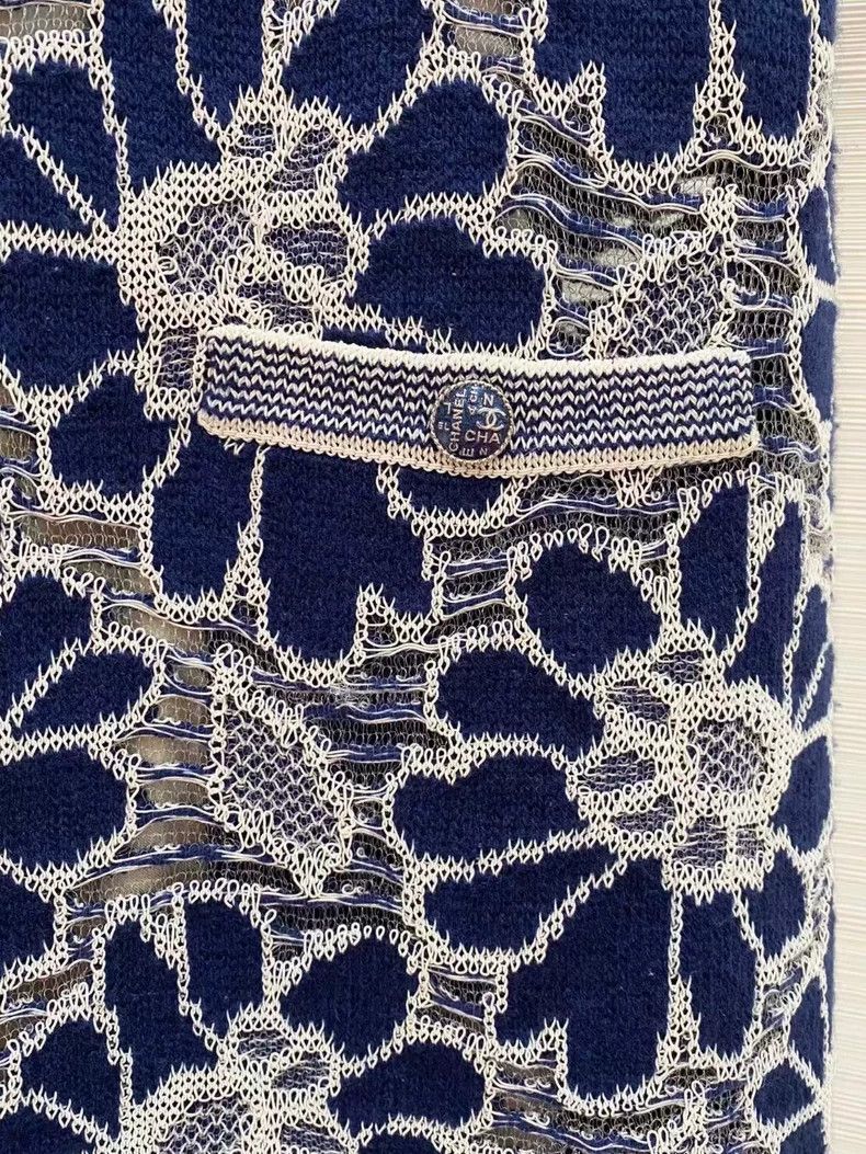 Chanel Chanel Sunflower hollow short-sleeved dress Size S / US 4 / IT 40 - 4 Thumbnail