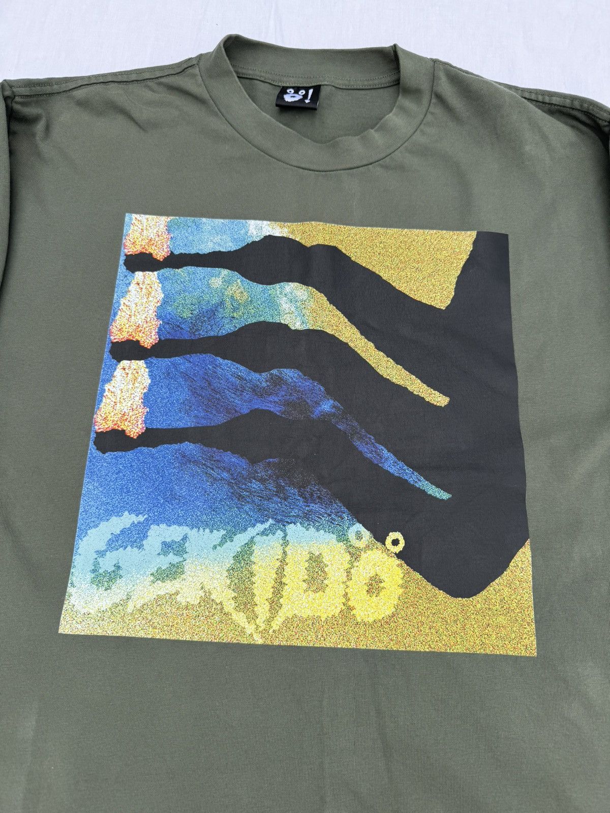 Designer GEKIDO.WORLD SOLARFLARE LS TEE GREEN MEN LARGE Size US L / EU 52-54 / 3 - 3 Thumbnail