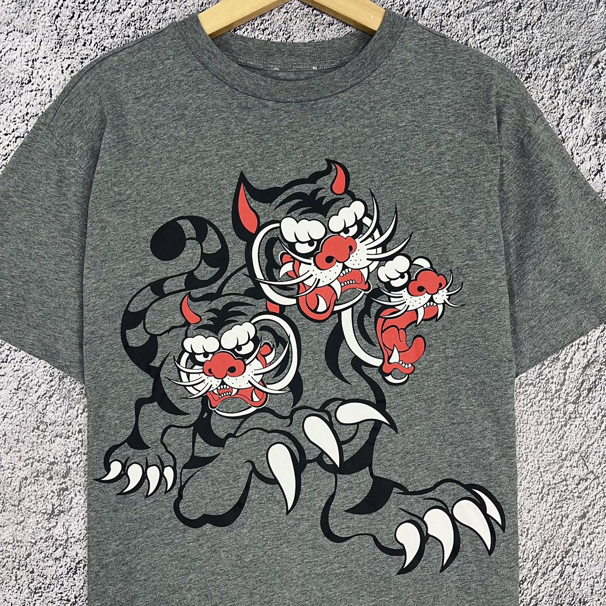Japanese Brand × Kansai Yamamoto × Kenzo KENZO x Kansai Yamamoto Three Tigers Hieroglyph Printed Tee Size US S / EU 44-46 / 1 - 6 Thumbnail