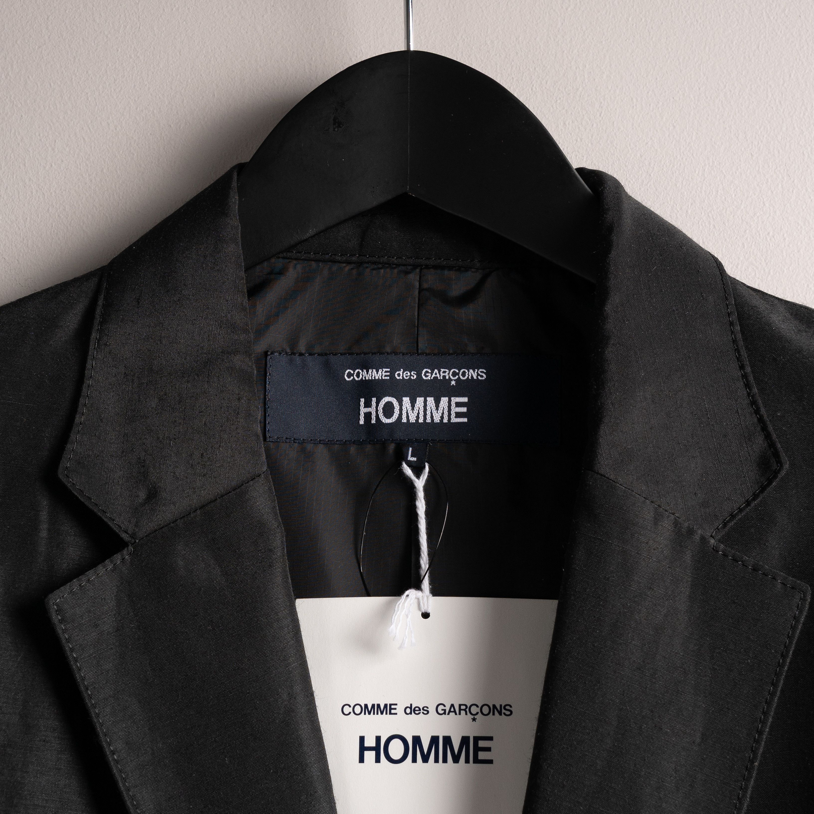 Comme des Garcons Homme Comme Des Garcons Homme SS25 Shimmer Technical Blazer Black Size US L / EU 52-54 / 3 - 14 Thumbnail