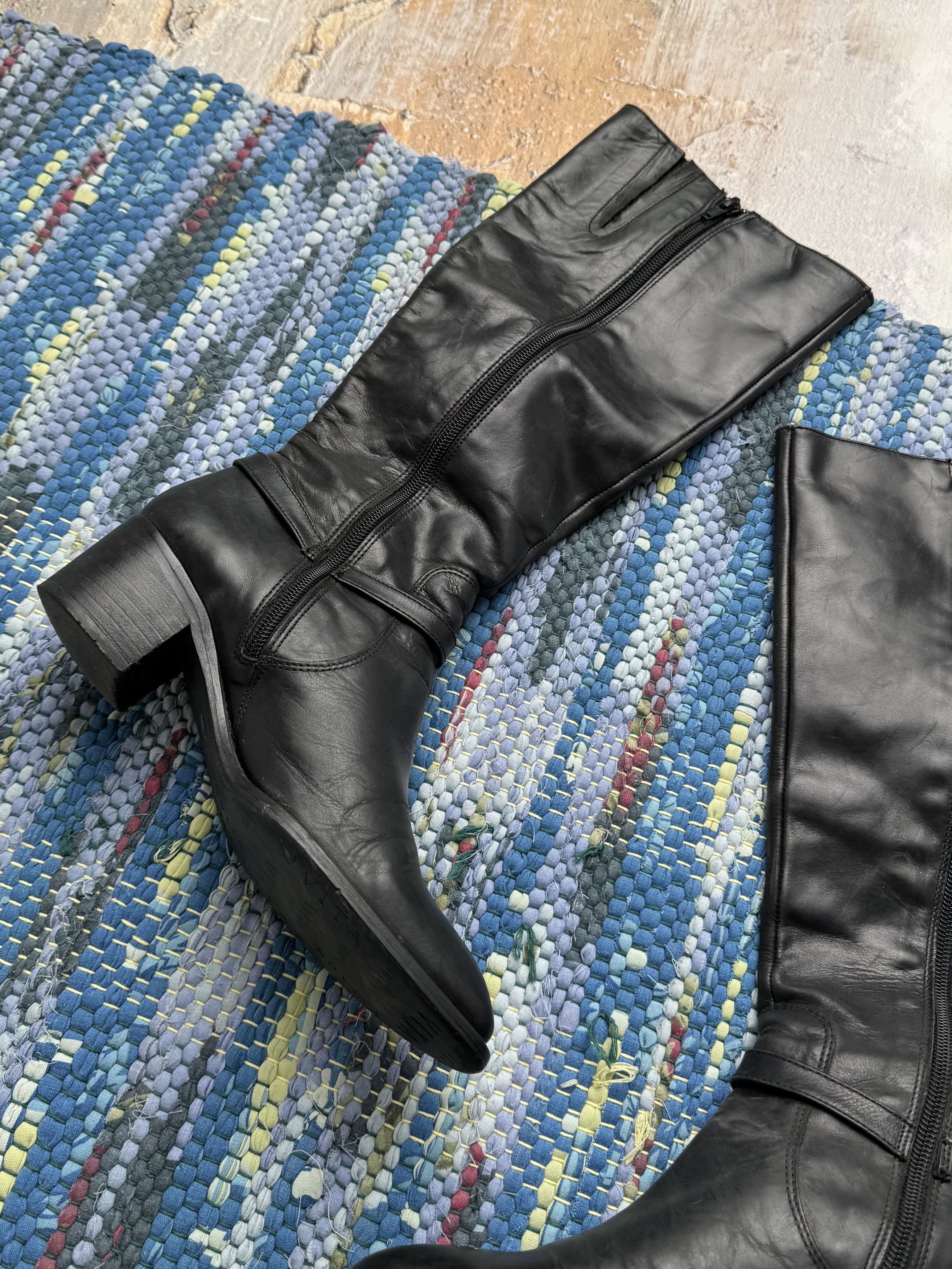 Vintage Vintage Leather Boots With Bondages A8D15(V8) Size US 7 / IT 37 - 5 Thumbnail