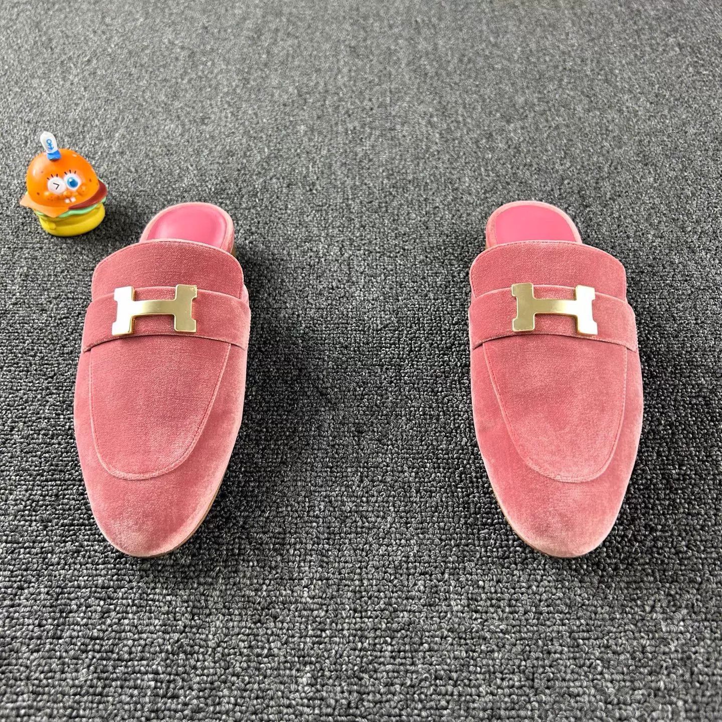 Hermes Hermès Pink Suede H Mules 36 Size US 5.5 / IT 35.5 - 2 Thumbnail