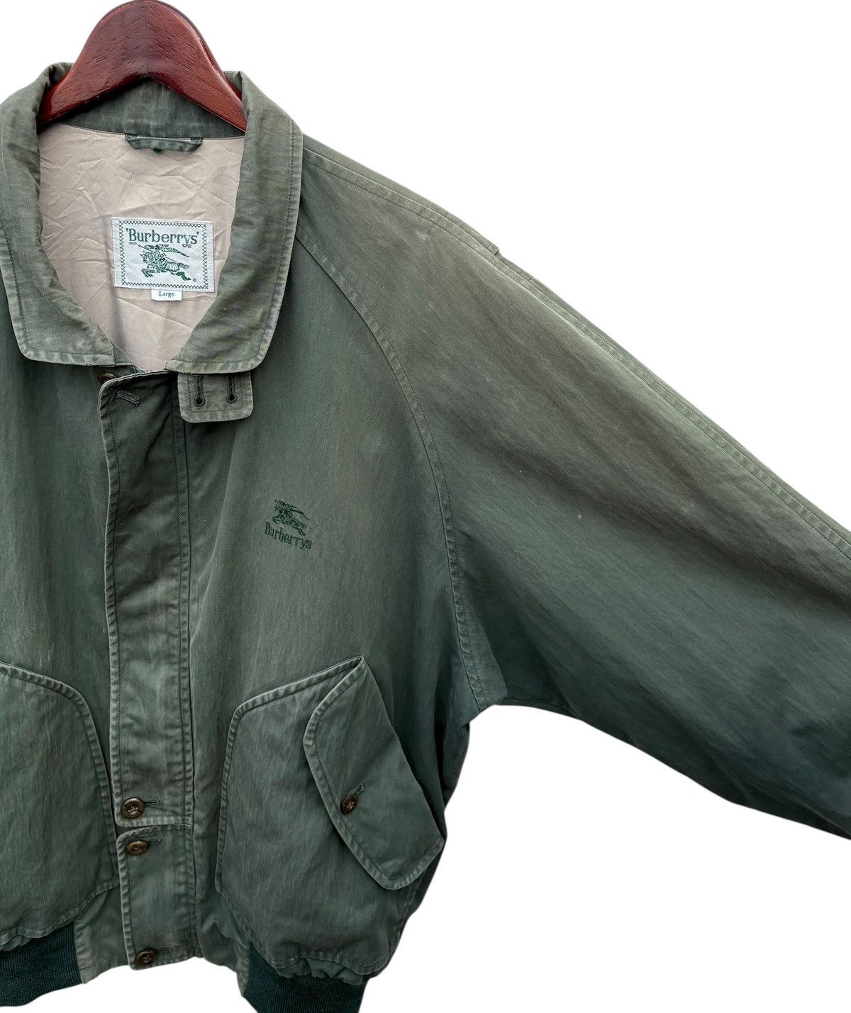 Burberry Vintage Burberry’s Thrashed Sun Faded Harrington Jacket Size US L / EU 52-54 / 3 - 7 Thumbnail