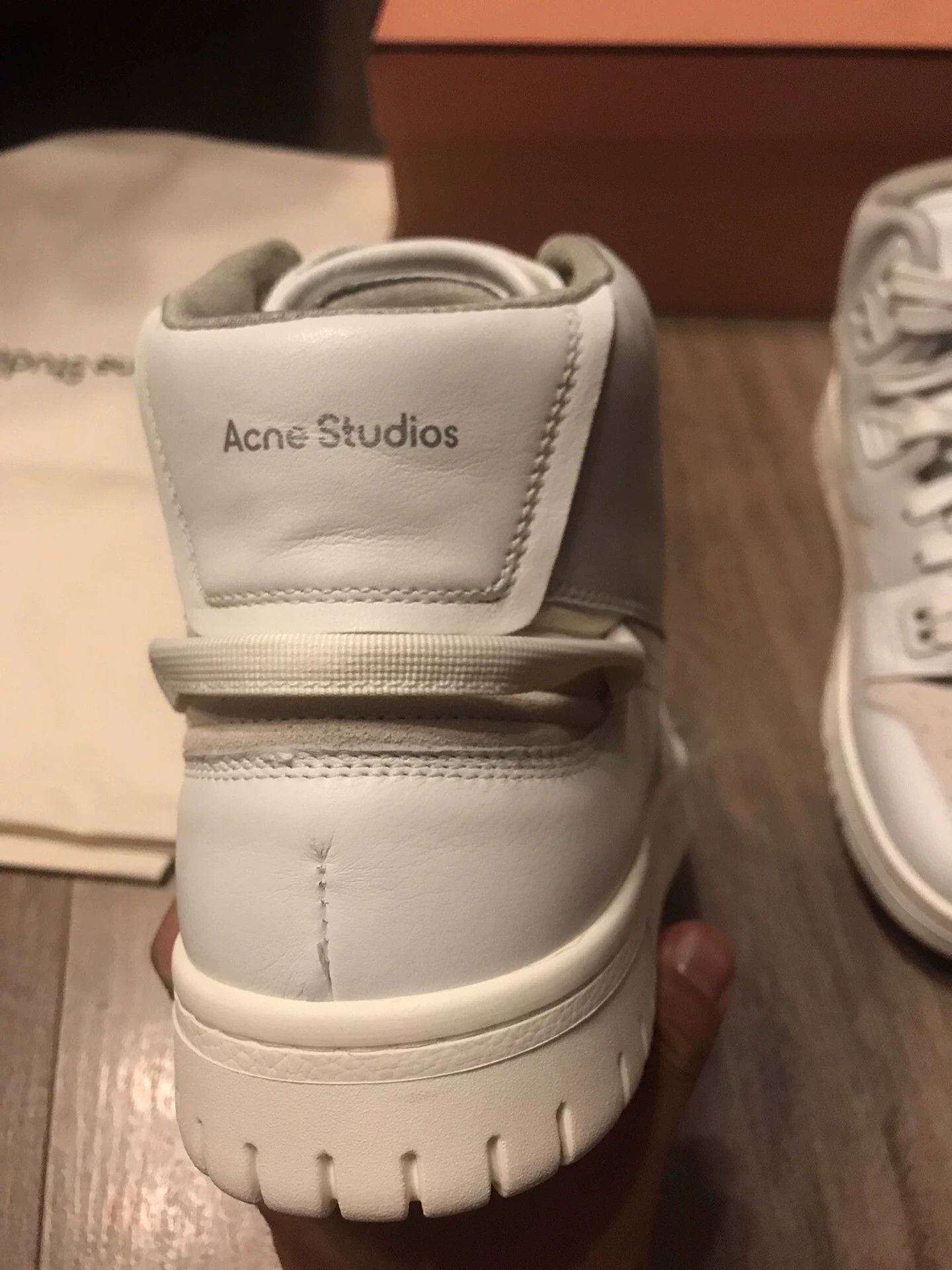 Acne Studios Acne Studios Hi-Top Smile Colorblock Leather 43 Sneakers Size US 10 / EU 43 - 3 Thumbnail
