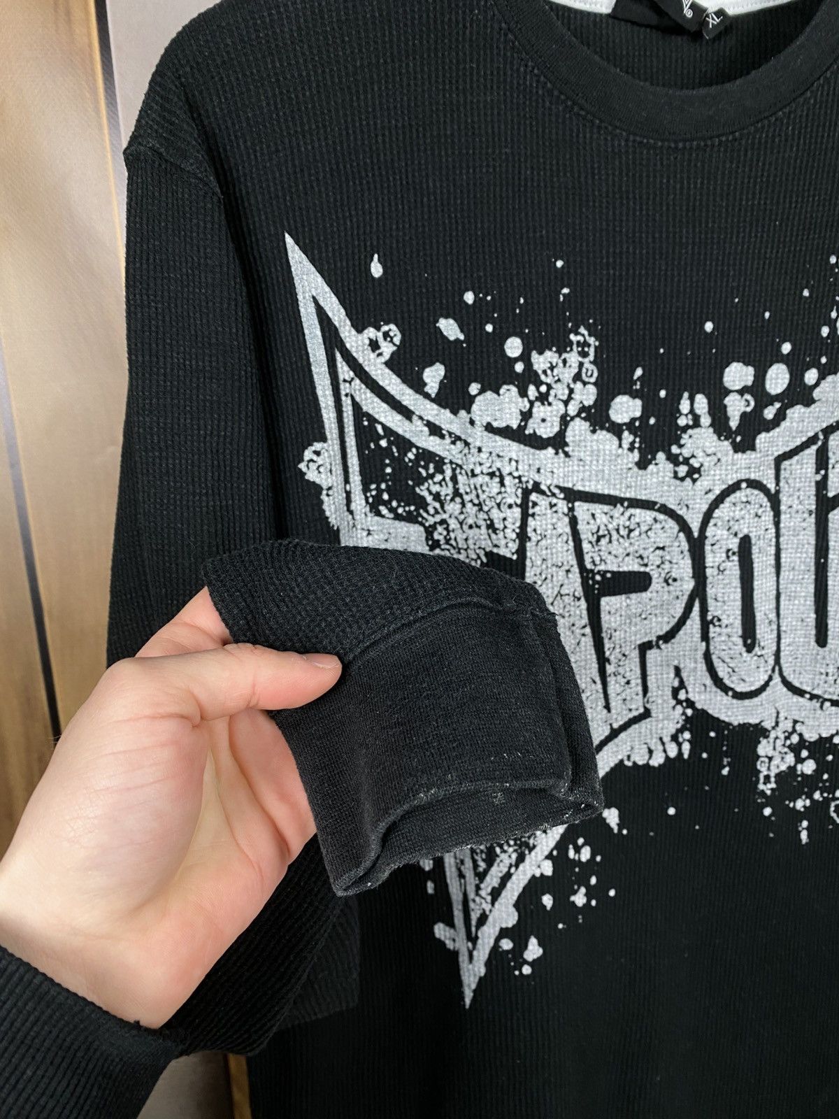 Tapout 🌚Vintage 00s Sweatshirt Long Sleeve Tapout Overprint Tee🌚 Size US XL / EU 56 / 4 - 4 Thumbnail