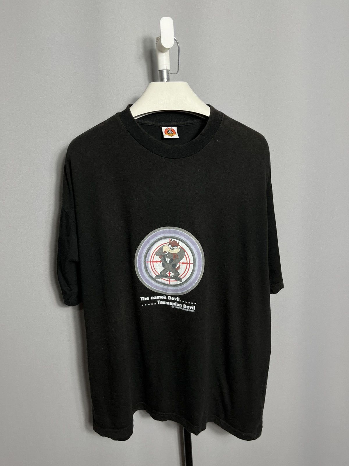 Warner Bros Looney Tunes Black Tasmanian Devil 1998 Purpose James Bond Size US XL / EU 56 / 4 - 1 Thumbnail