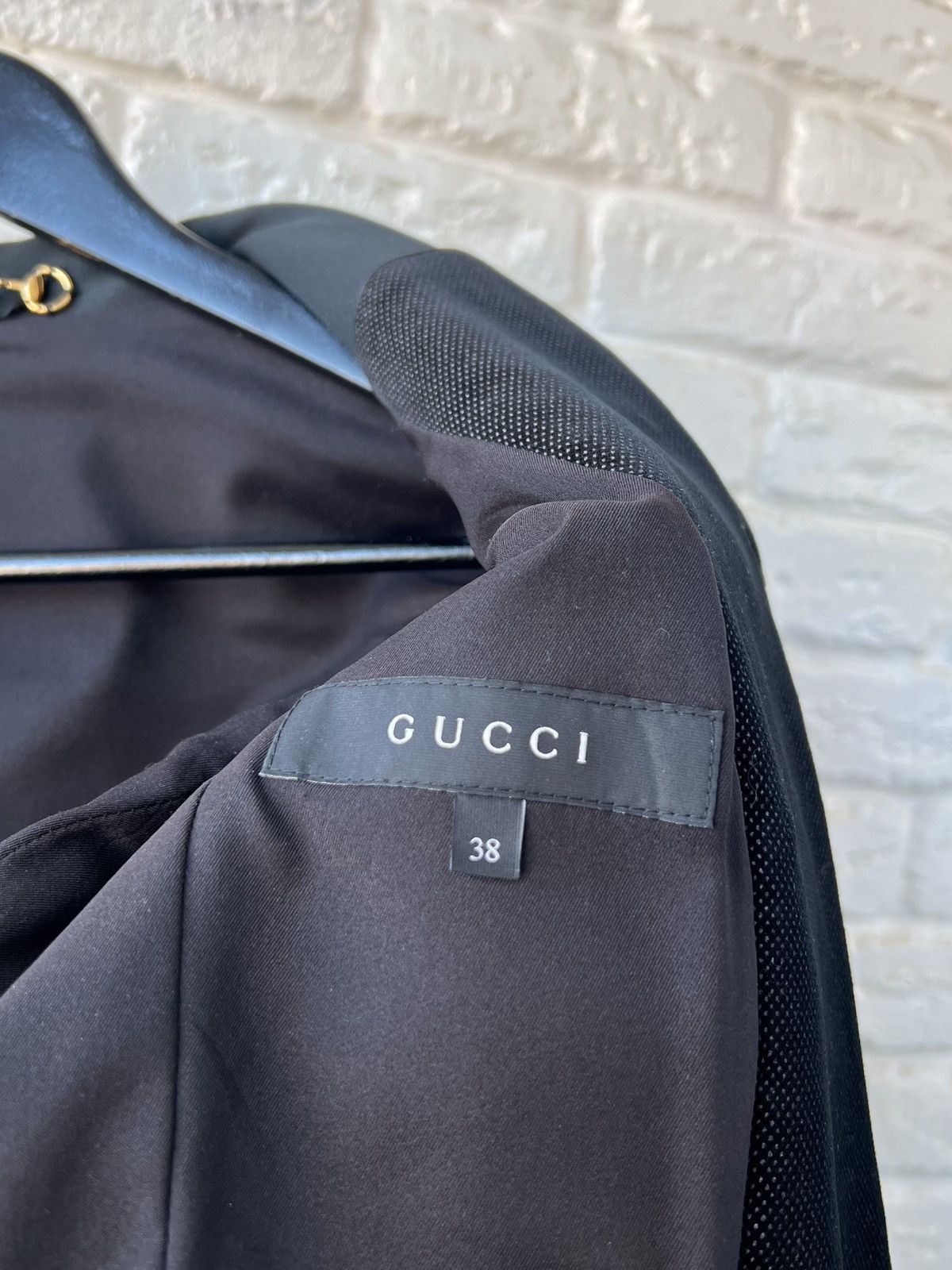 Gucci Gucci Black Logo Tuxedo Blazer Jacket Size XS / US 0-2 / IT 36-38 - 6 Thumbnail