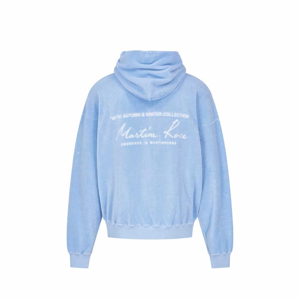 Martine Rose o1h1sh10624 Hoodie in Blue Size US M / EU 48-50 / 2 - 2 Thumbnail