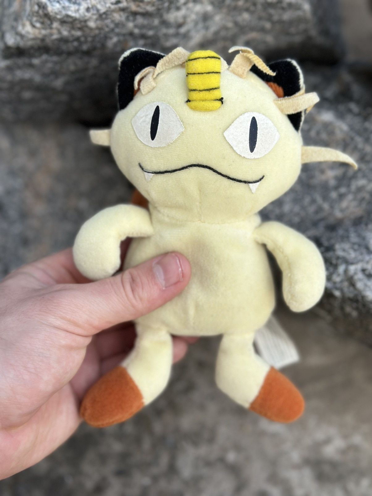 Pokemon Vintage Pokémon Toy Meowth Plush Toy 1996 Size ONE SIZE - 3 Thumbnail