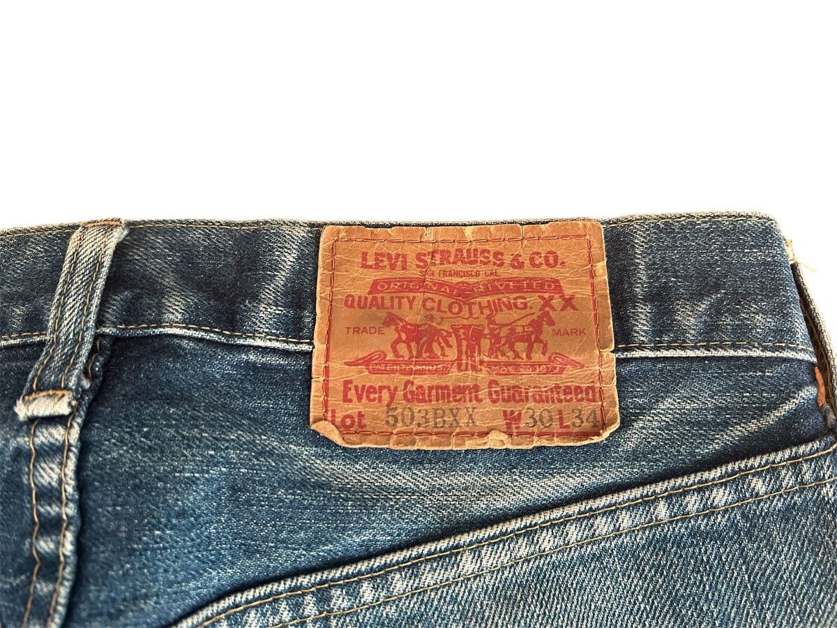 Levi's 🔥Rare🔥 Levi’s 503BXX Big E Redline W30 L34 Denim Distressed Size US 30 / EU 46 - 13 Thumbnail