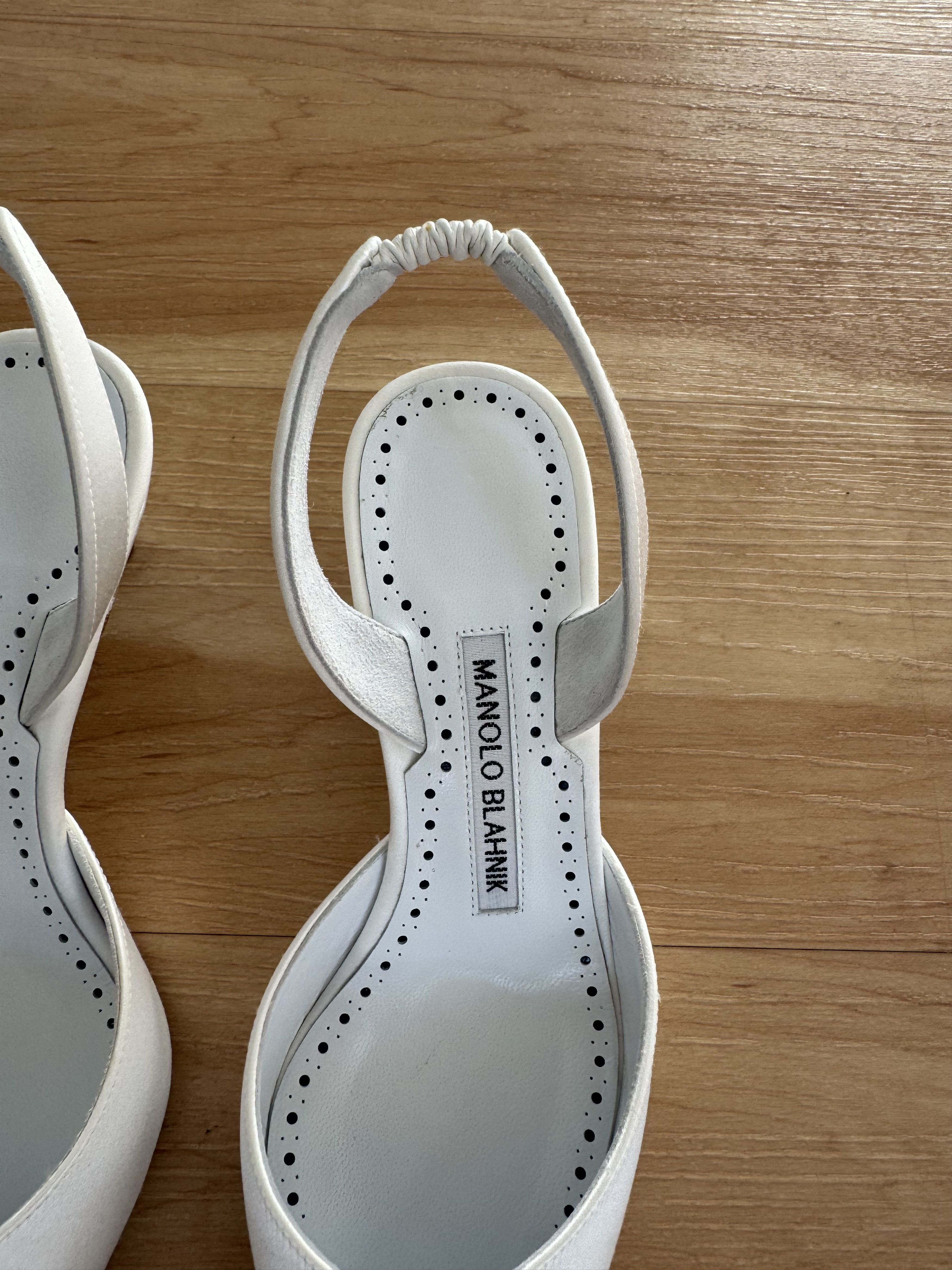 Manolo Blahnik Carolyne Kitten-Heel Halter Pumps Size US 6 / IT 36 - 7 Thumbnail