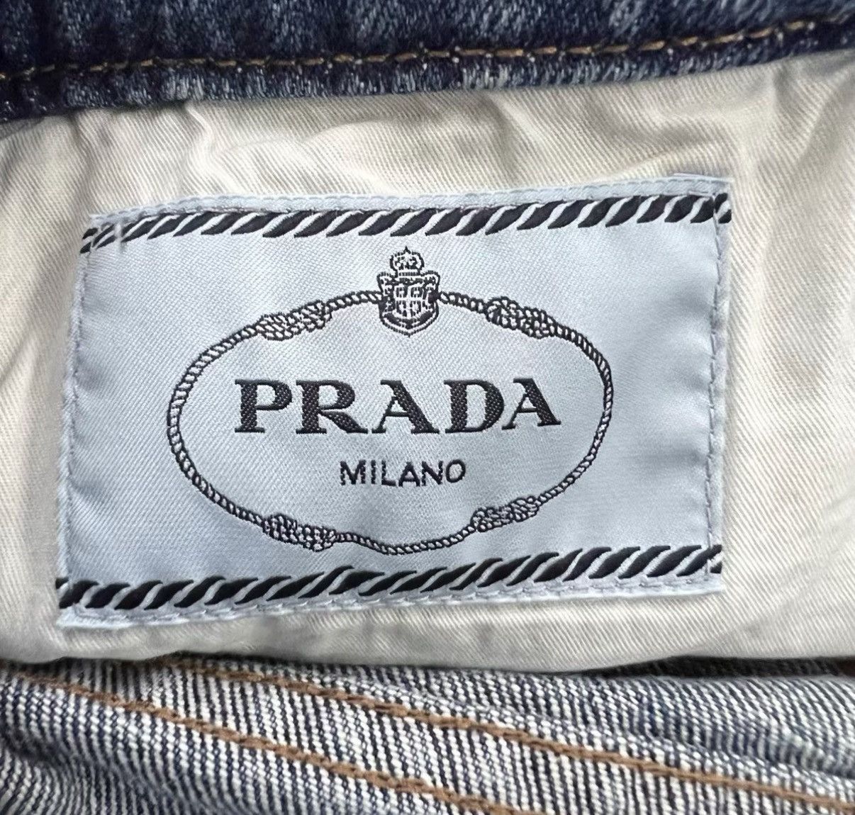 Prada Prada Blue Belted Denim Shorts J41 Size 26" / US 2 / IT 38 - 3 Thumbnail