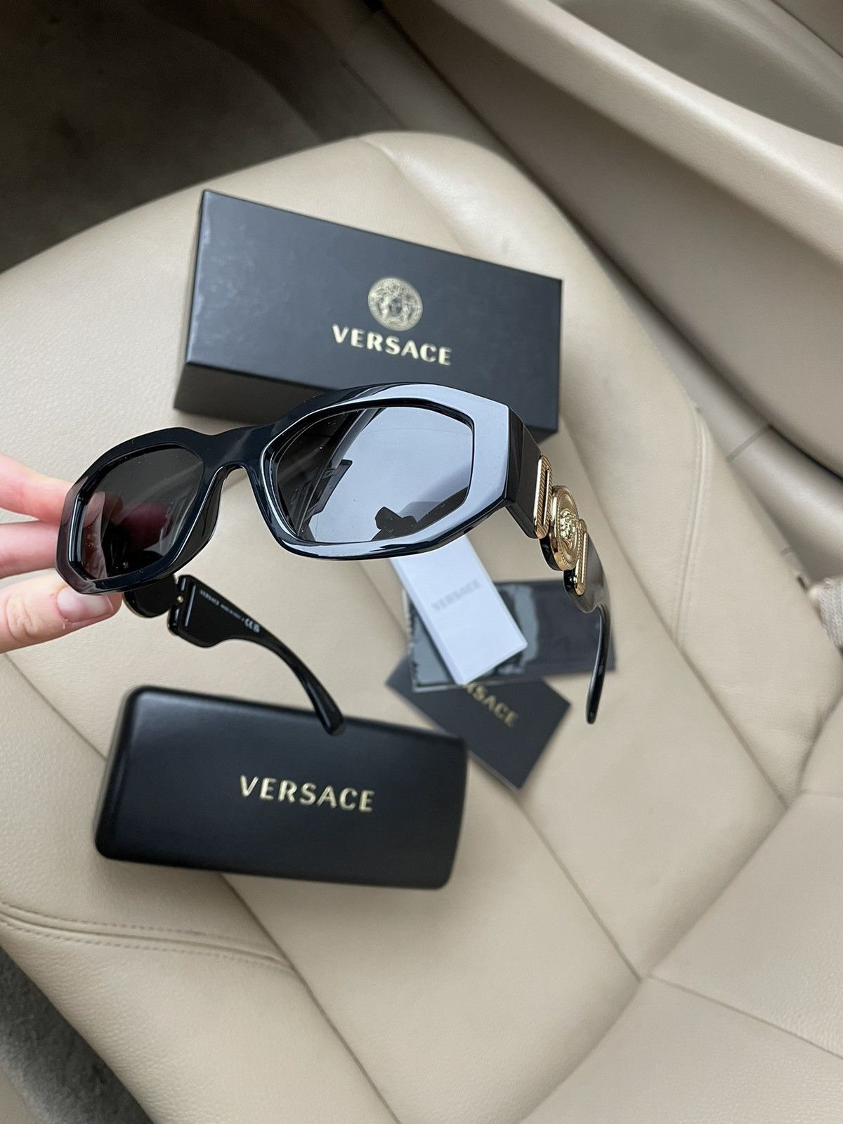 Versace × Vintage New Sunglasses Versace THE CLANS VE 4361 GB1/87 53 Size ONE SIZE - 9 Thumbnail