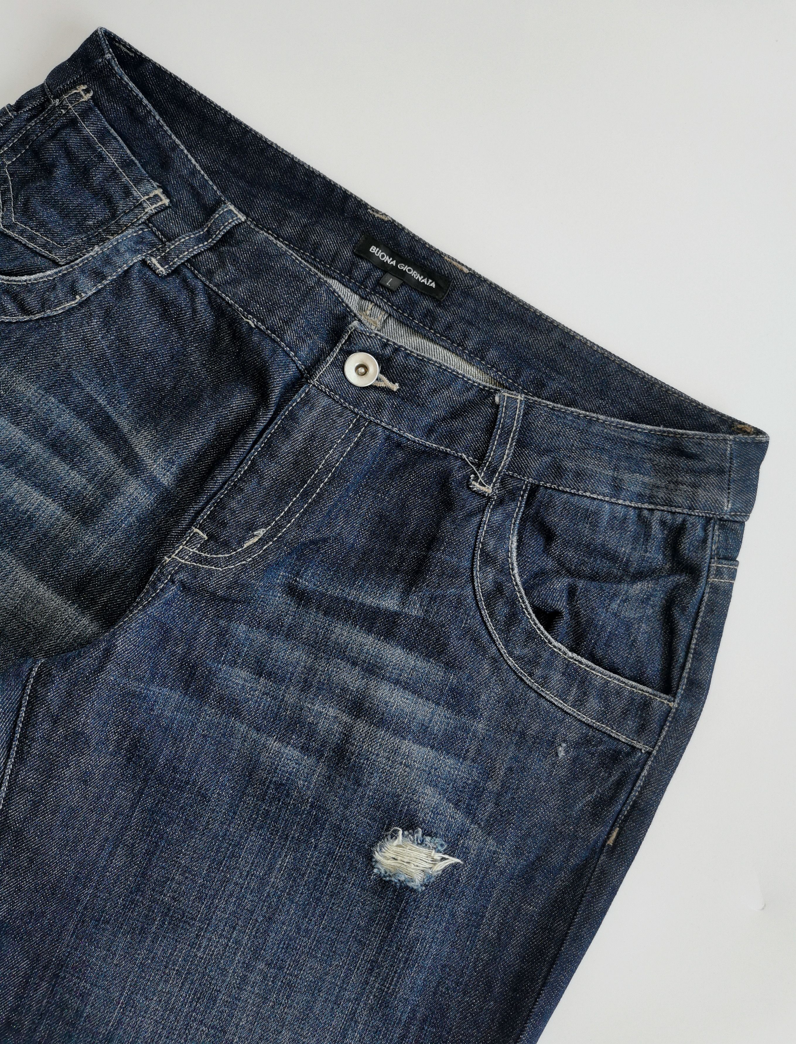 If Six Was Nine Buona Giornata Distressed Jeans Size US 30 / EU 46 - 6 Thumbnail