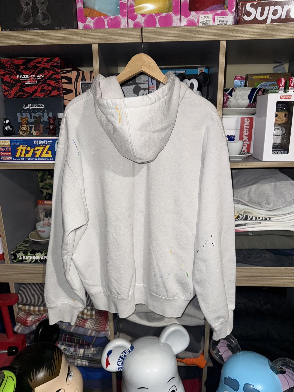Supreme Supreme Maison Margiela White Box Logo Zip-Up Hoodie Size US L / EU 52-54 / 3 - 3 Thumbnail