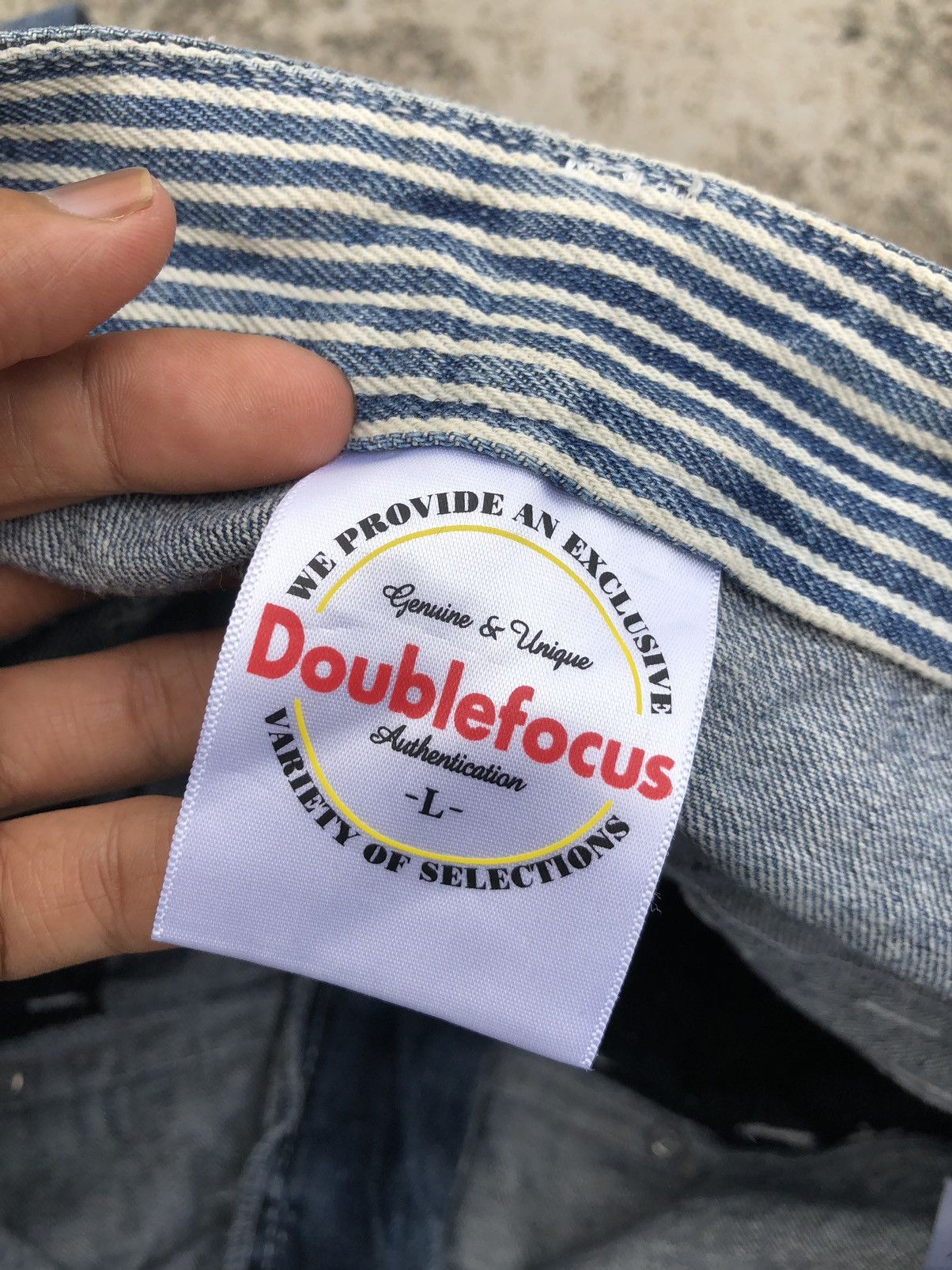 Japanese Brand TWIST⚡️⚡️DOUBLE WAIST DENIM BY DOUBLE FOCUS Size US 33 - 4 Thumbnail