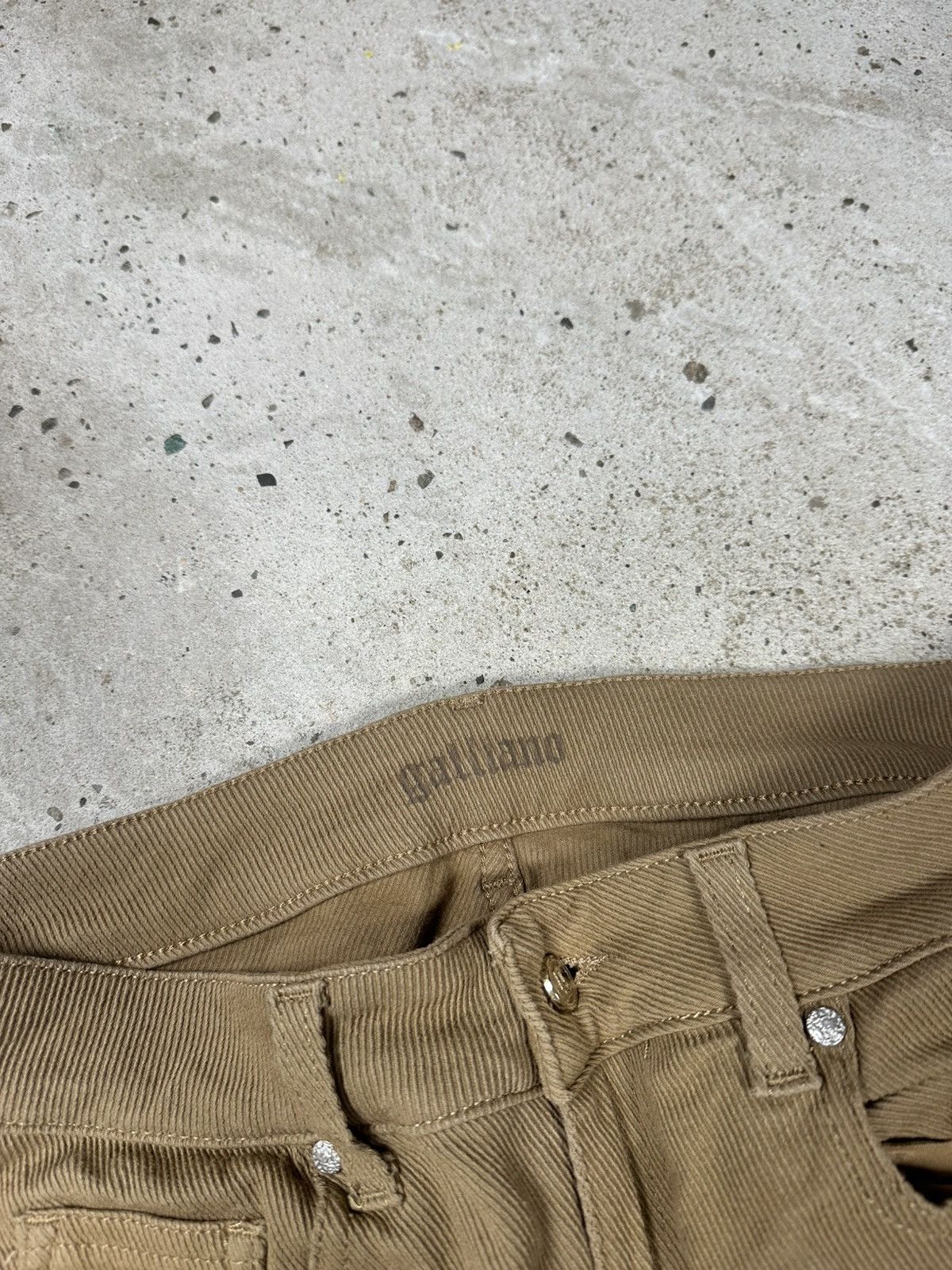 John Galliano Galliano Beige Tan Corduroy Pants Size 28" / US 6 / IT 42 - 11 Thumbnail