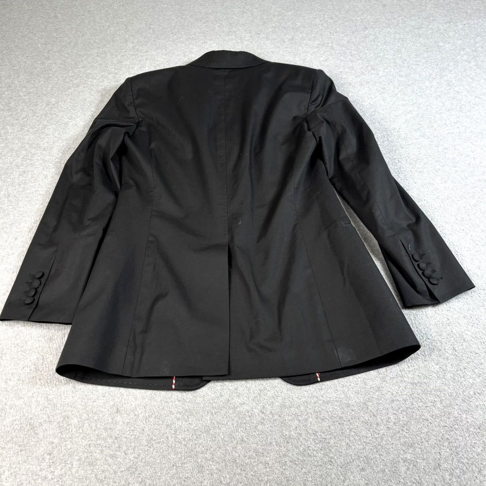 Paul Smith Paul Smith Blazer Mens 42 Black One-Button Single-Breasted Notch Lapel Italy Stretch Cotton/Elastane Jacket Coat Size 42R - 2 Thumbnail