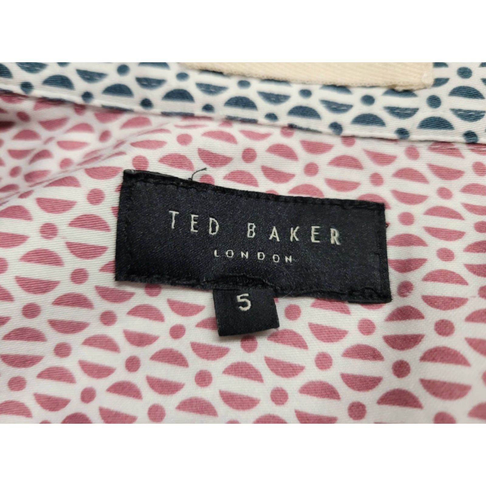 Ted Baker Ted Baker Shirt Mens Large Multi Geometric Abstract Button Up Long Sleeve Size US L / EU 52-54 / 3 - 2 Thumbnail