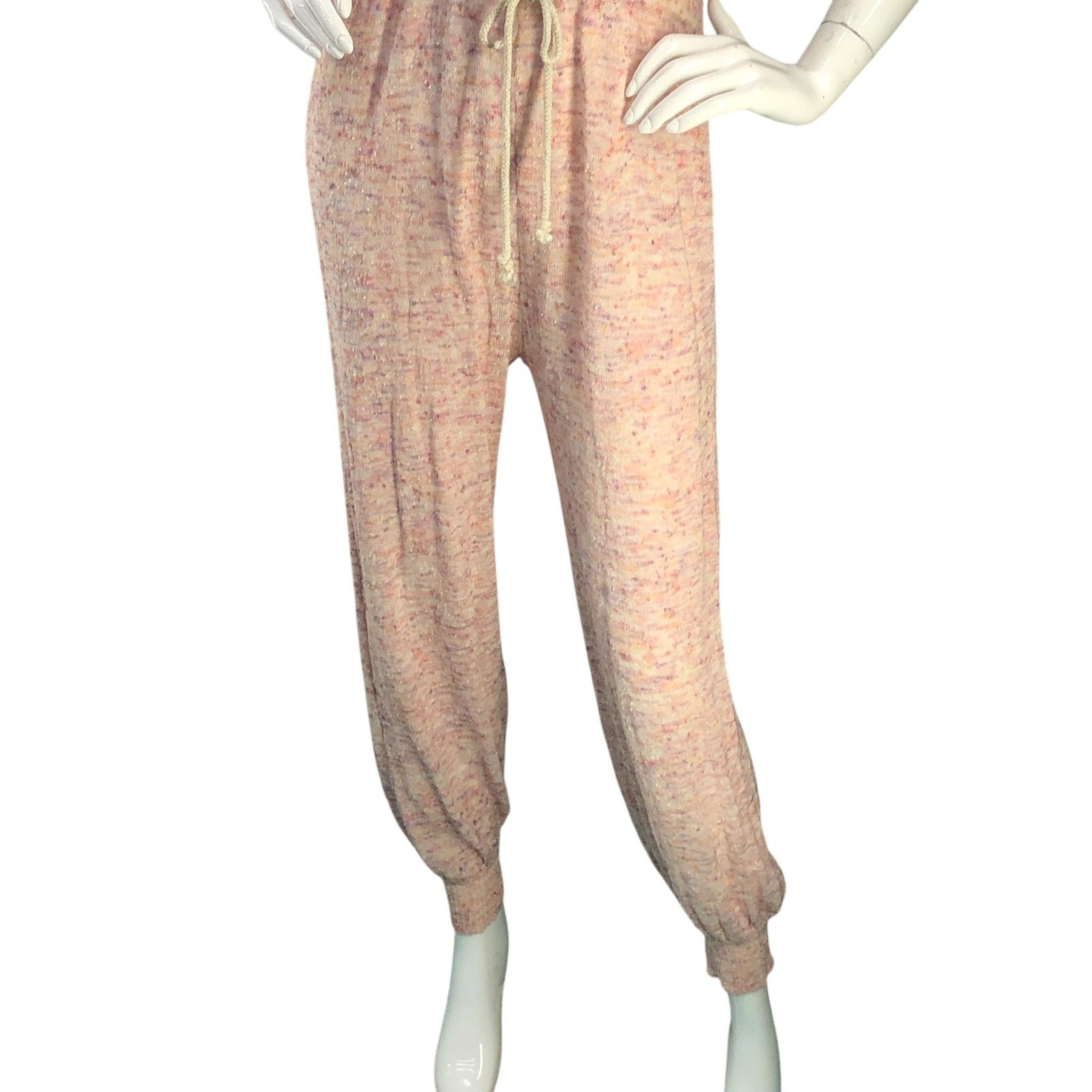 Free People Free People Size S Jumpsuit Jogger Backless Halter Flecked Size 34" / US 12 / IT 48 - 3 Thumbnail